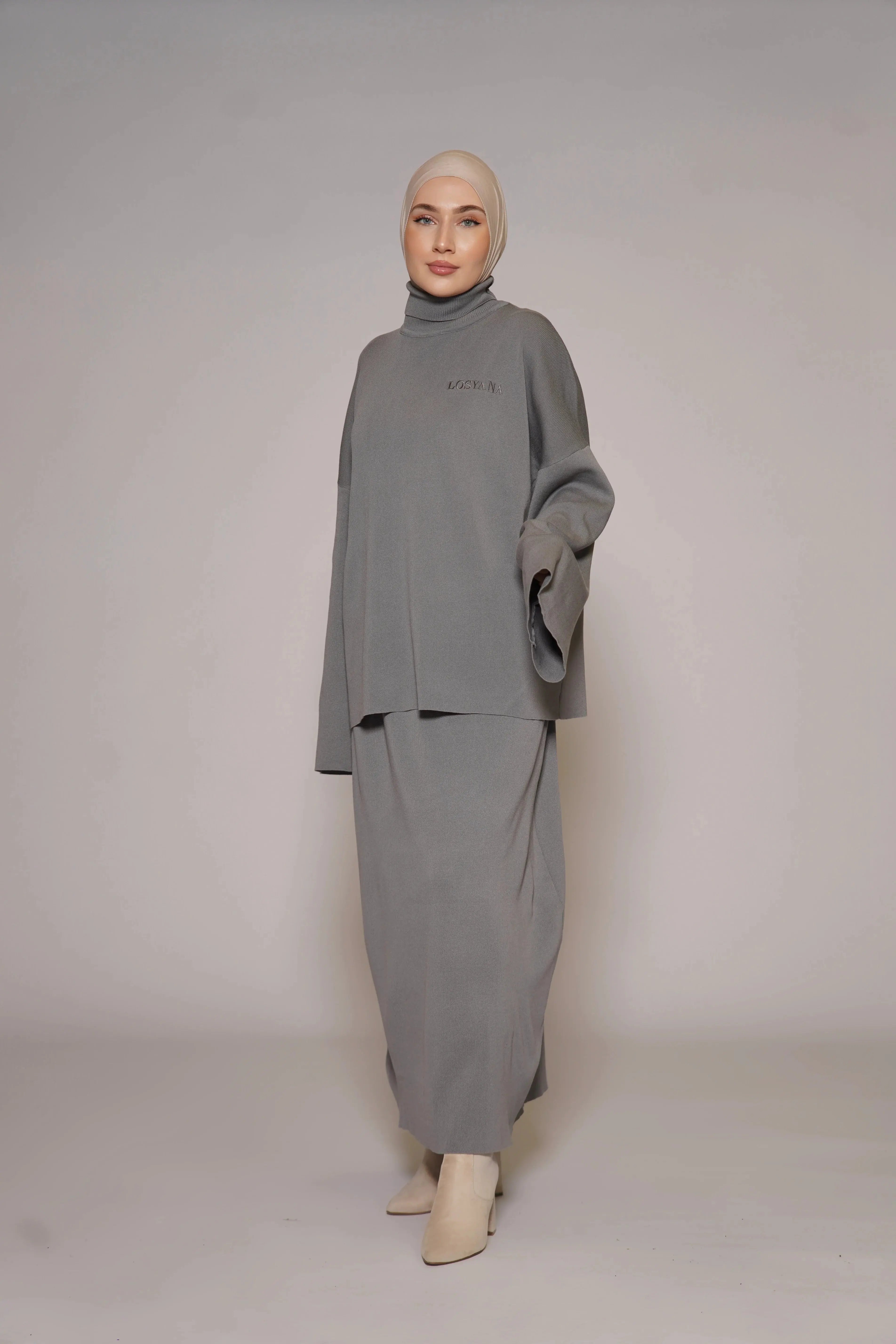 Luxury Cotton Set - Grey Losyana