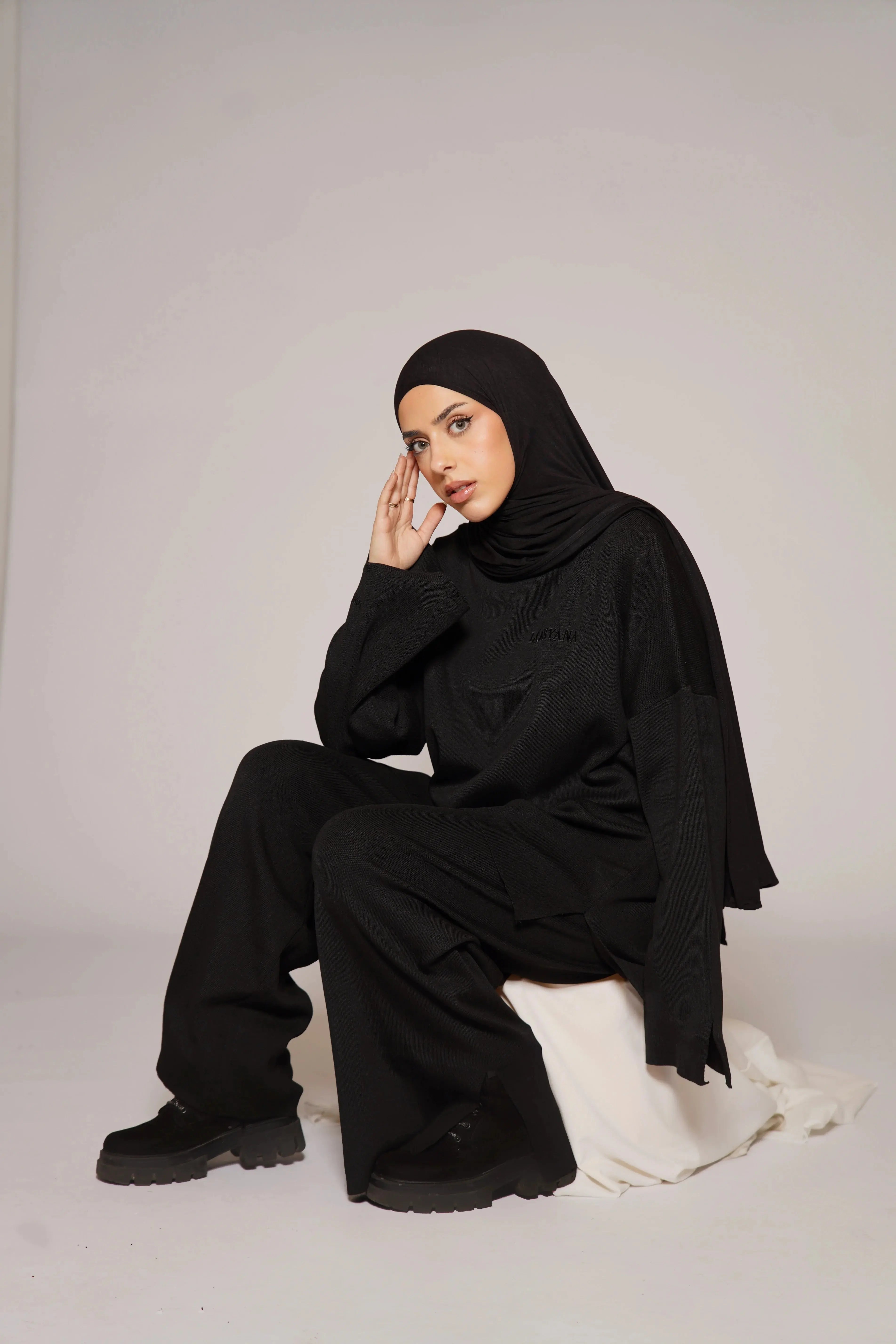 Signature Cotton Set - Black Losyana