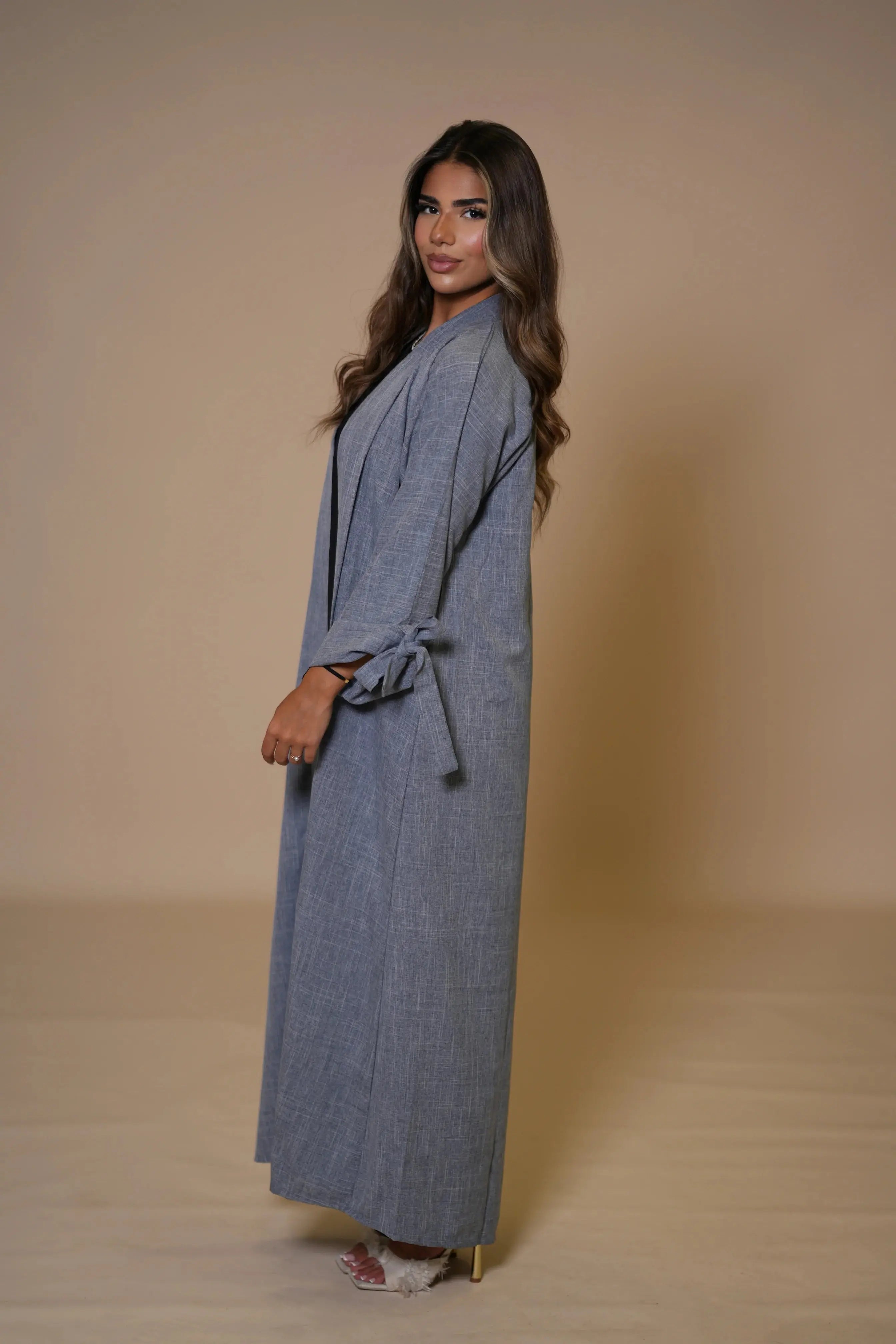 Dubai Linen set - Blue Grey Losyana.Shop