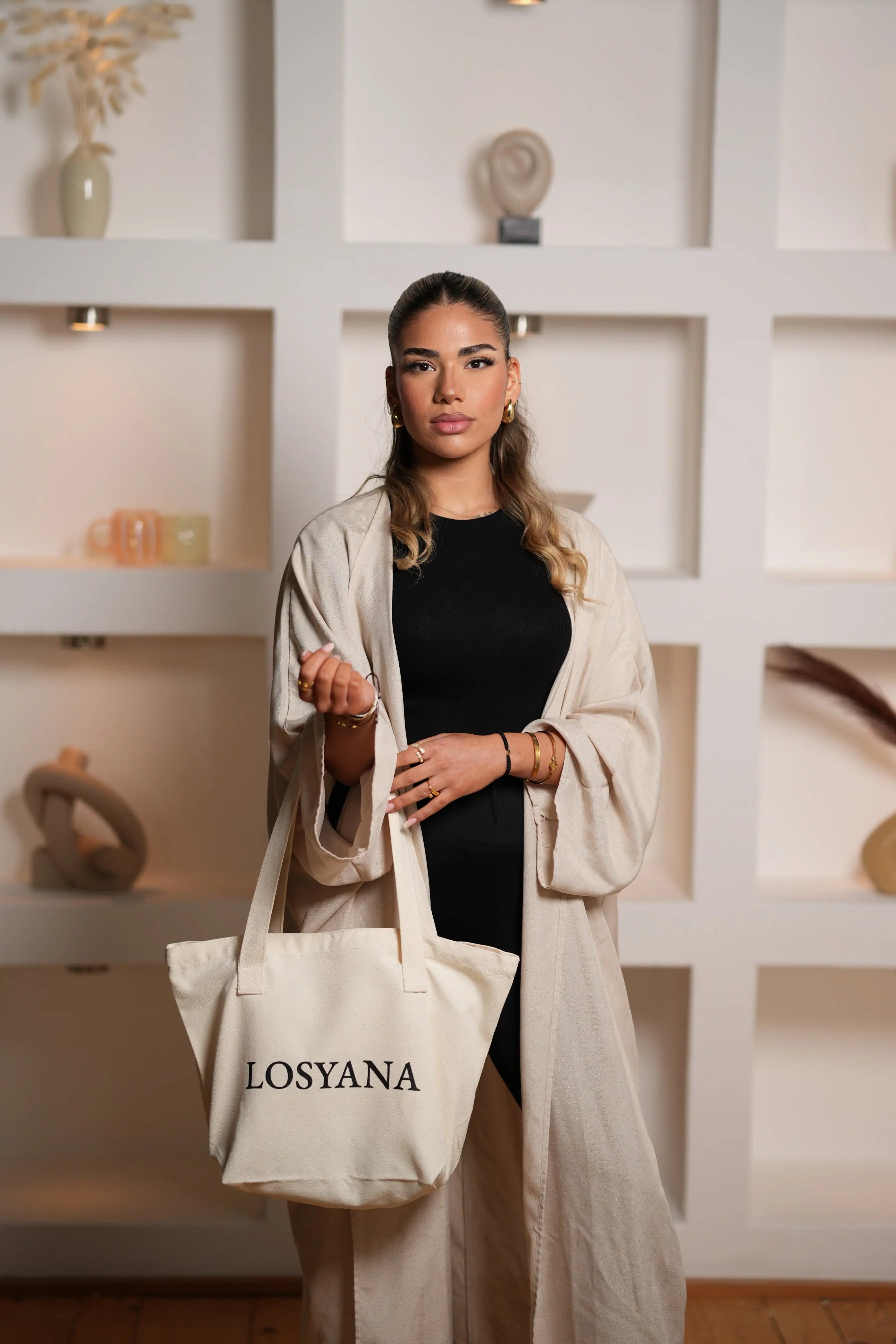 Tote Bag - Beige Losyana
