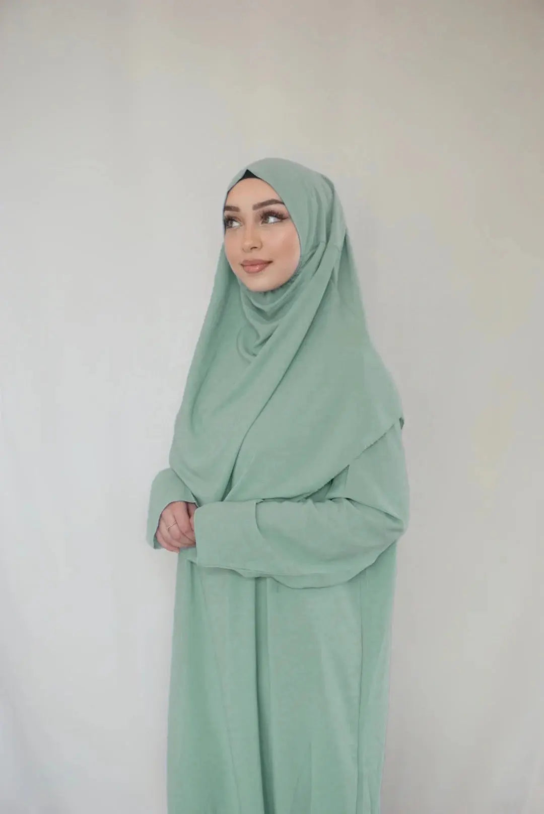 Gebedskleding Medina Silk - Mint Losyana.Shop