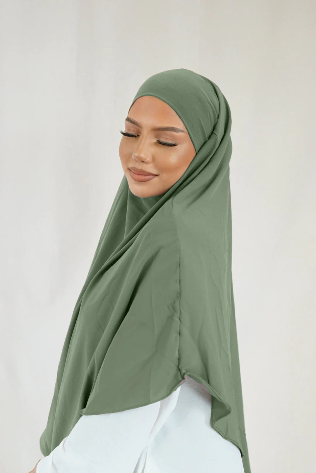 Short Khimar - Olive