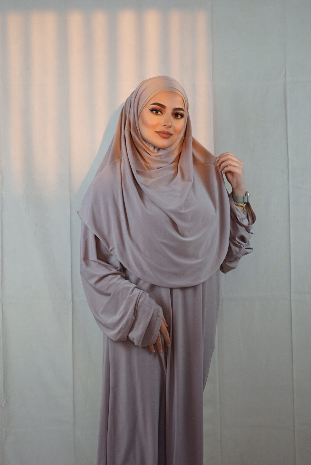 Robe de prière en jersey haut de gamme - Rose Nude