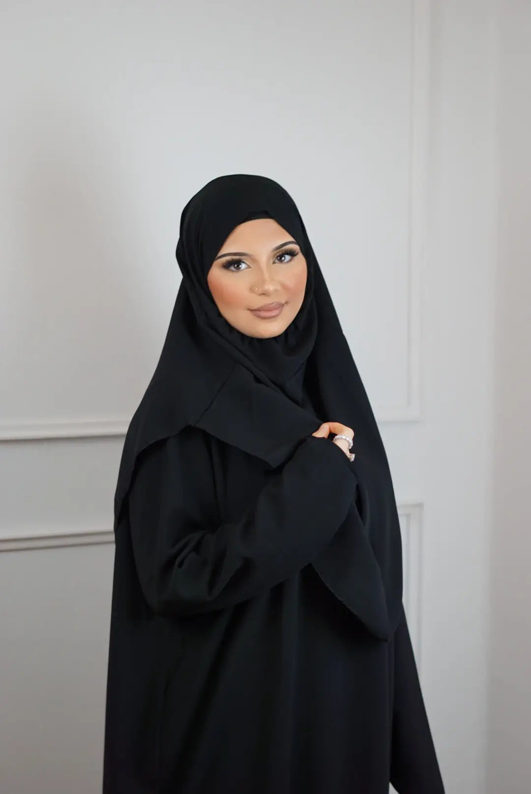 Gebedskleding Medina Silk - Black Losyana.Shop