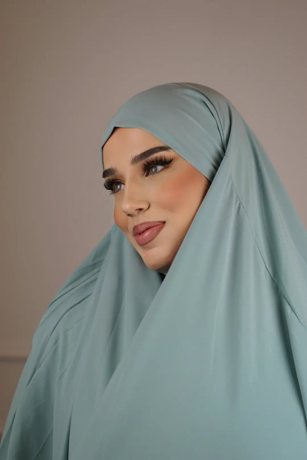 Khimar Medina Silk - Turquoise Losyana.Shop