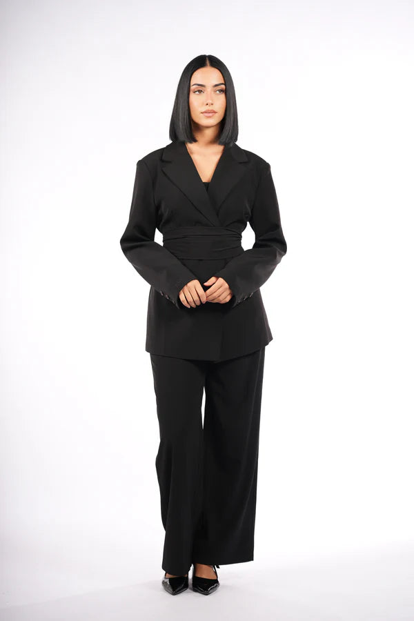 the noble pants - black