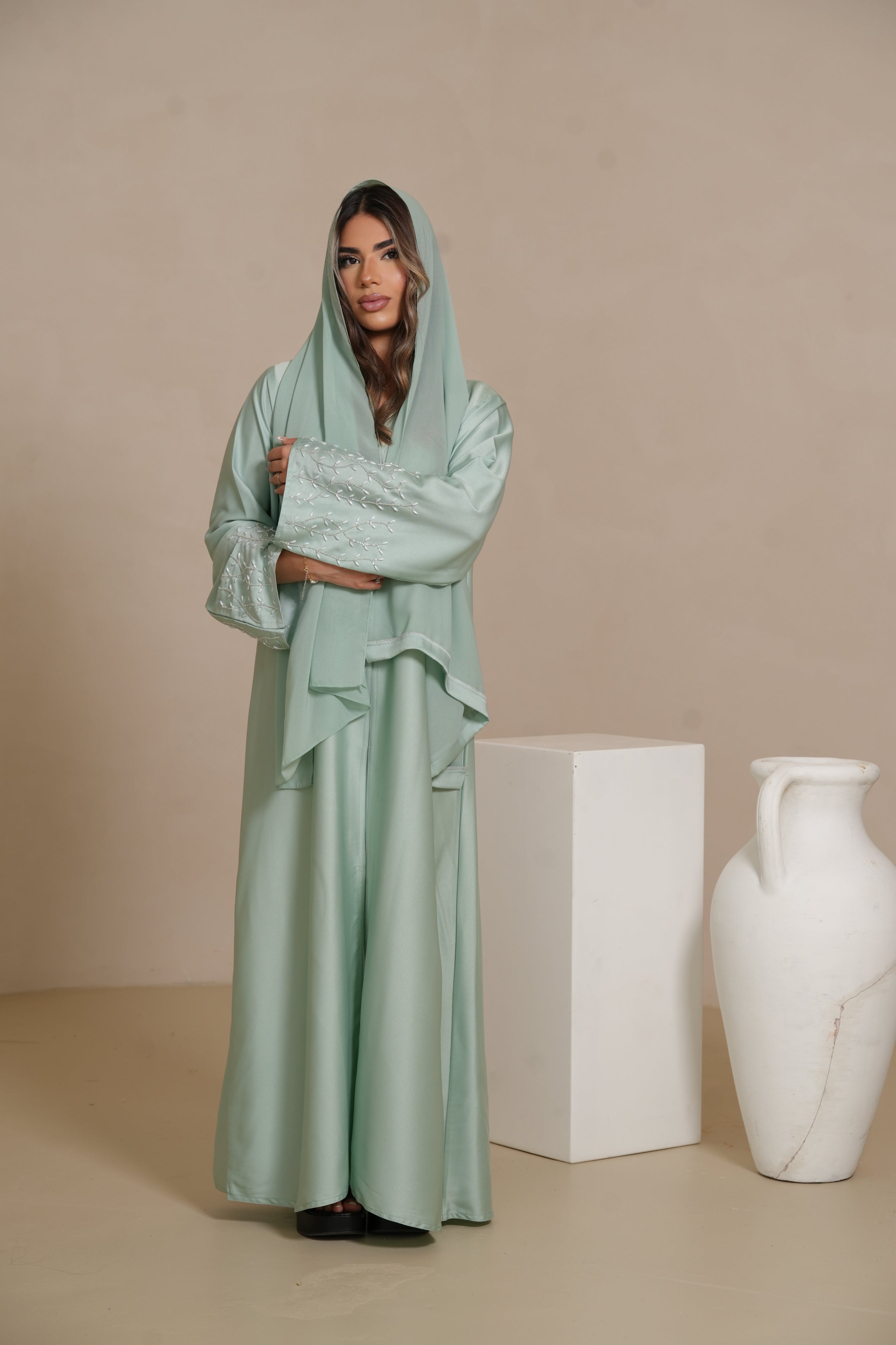 DXB Mira Abaya - mint