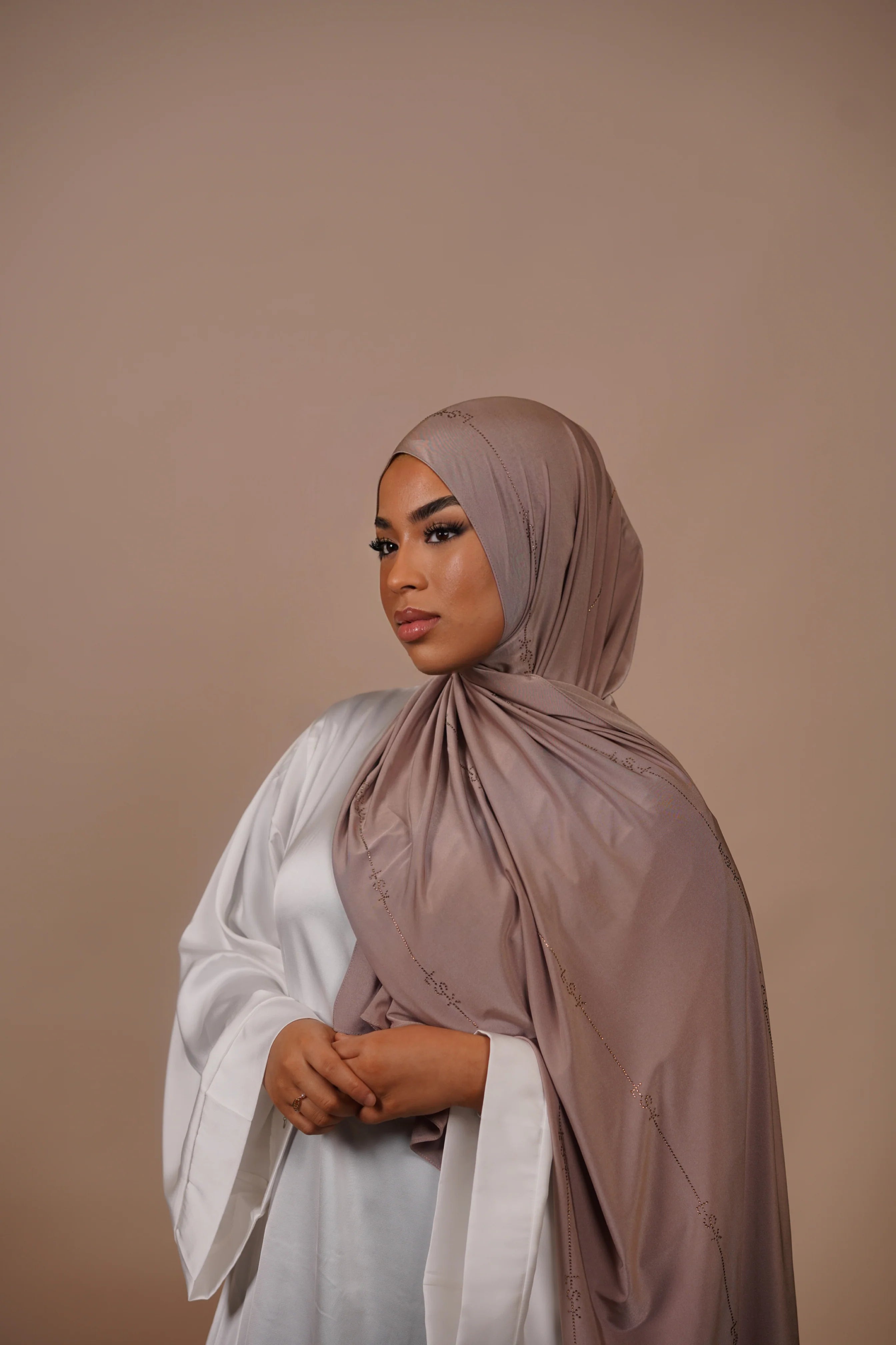 LSY Satin Premium Jersey - dark taupe