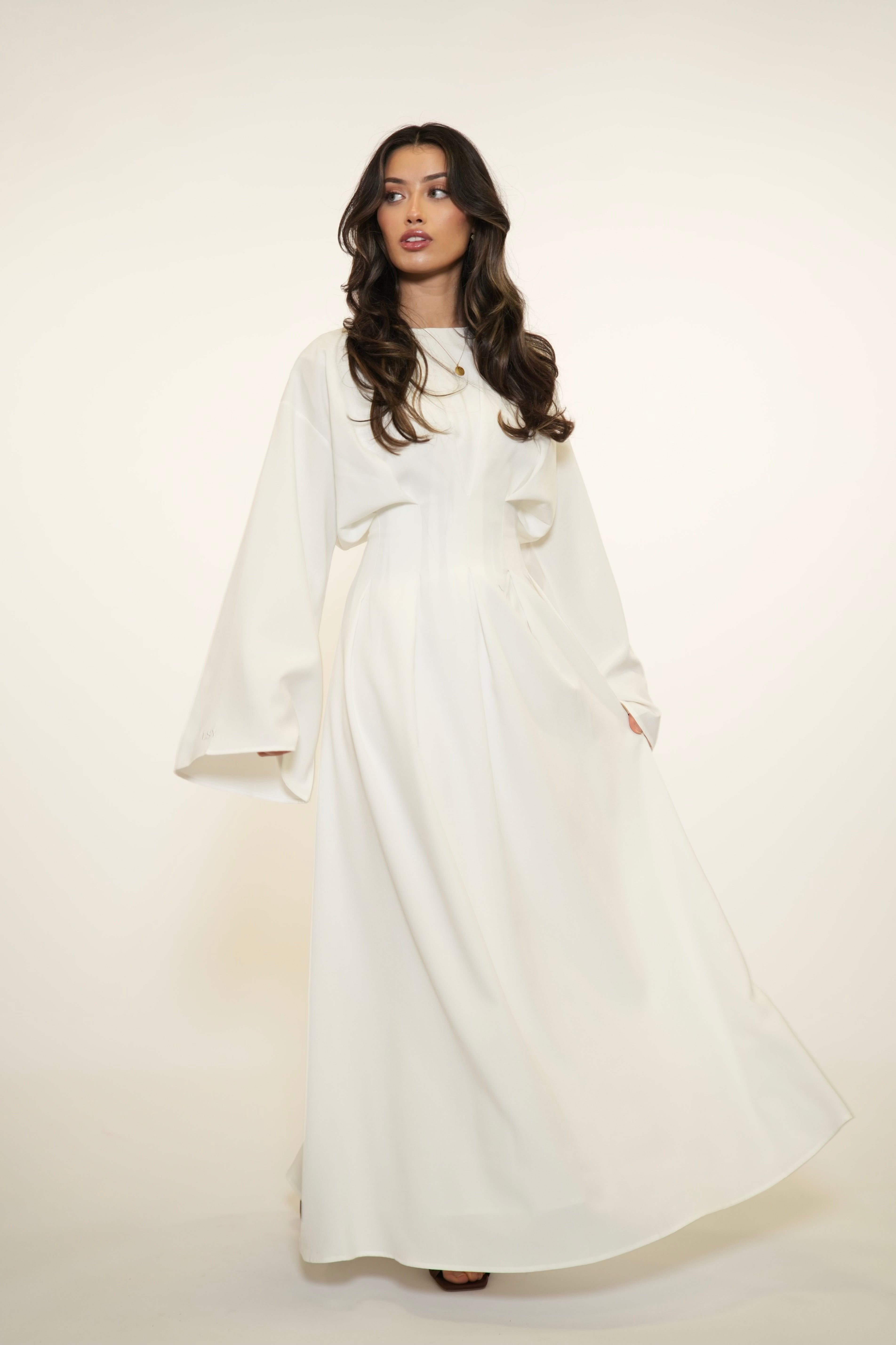 LA BALLEZA CORSET DRESS - WHITE