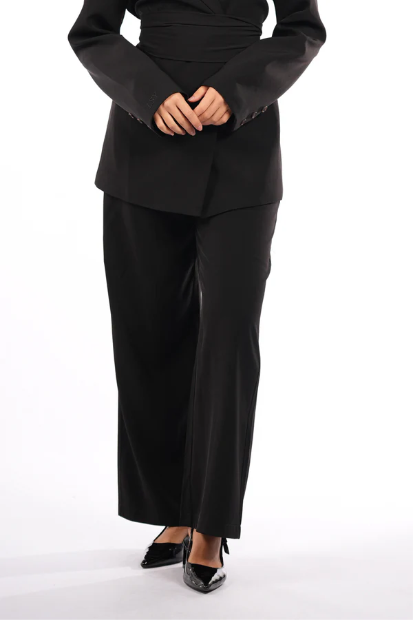 the noble pants - black