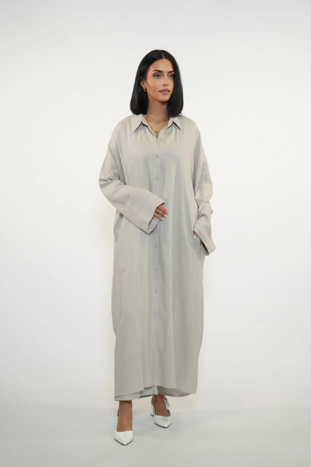 PALMA LINEN SET - COSTA CREAM