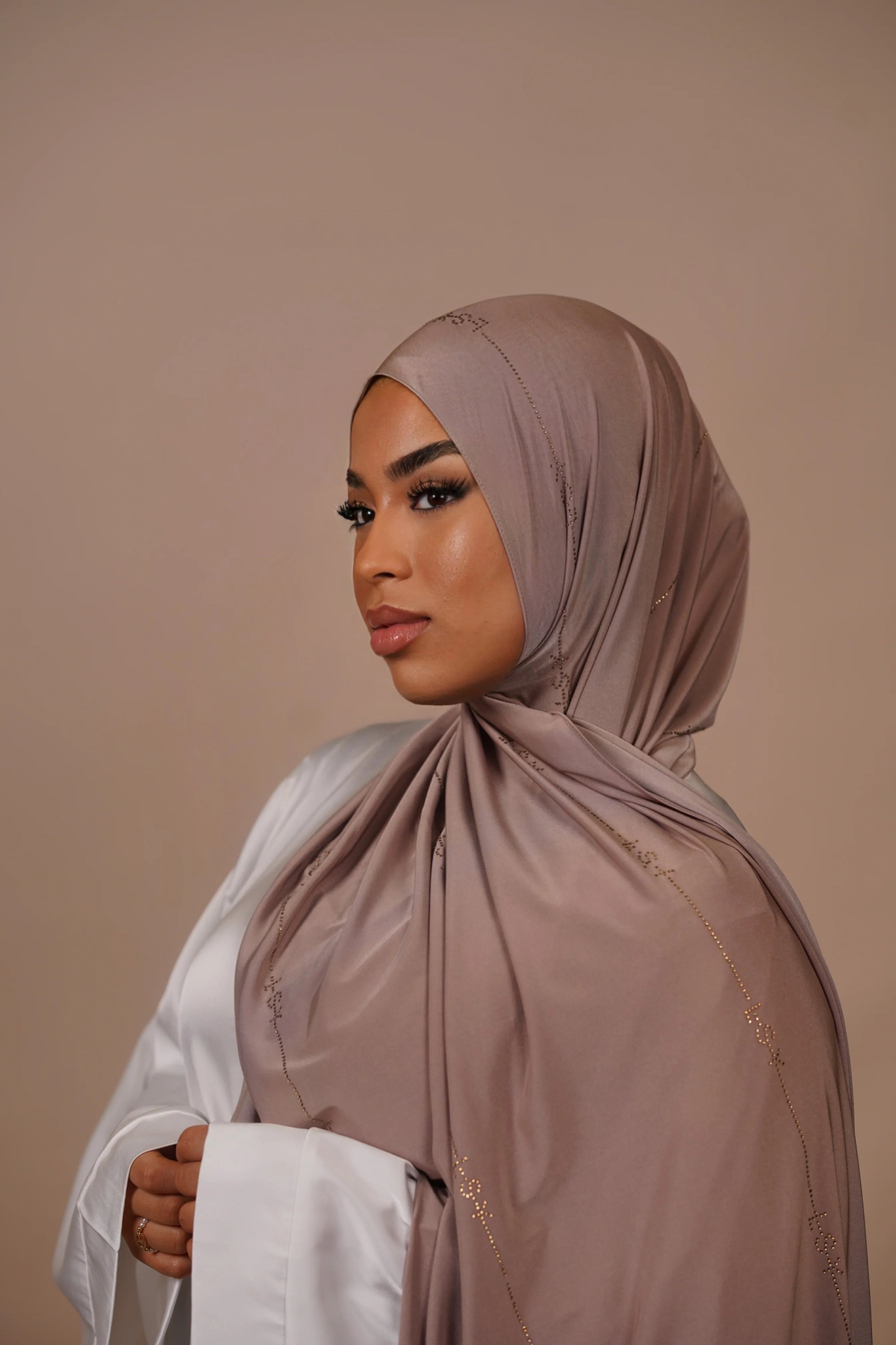 LSY Satin Premium Jersey - dark taupe