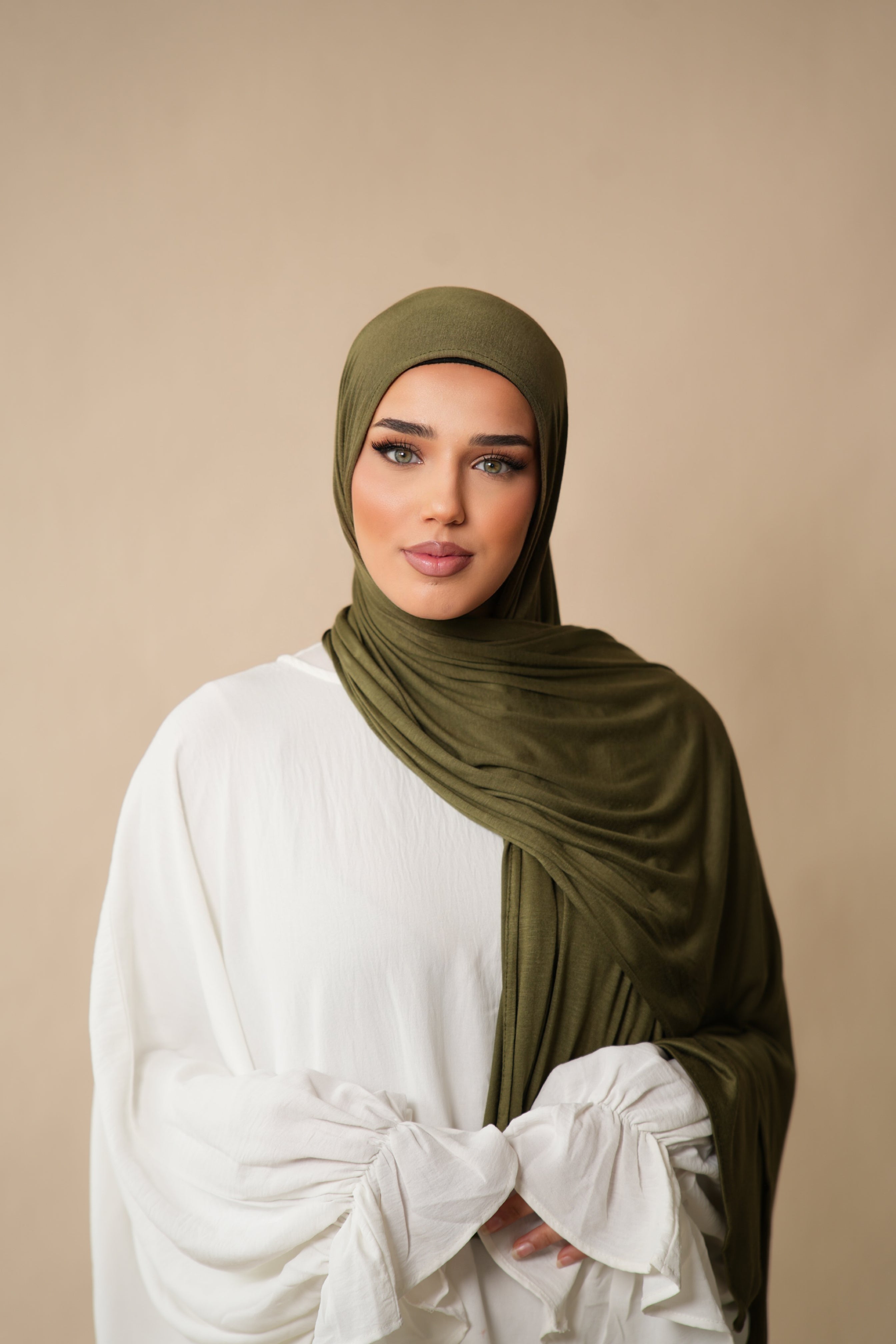 Bamboo Jersey - Khaki green