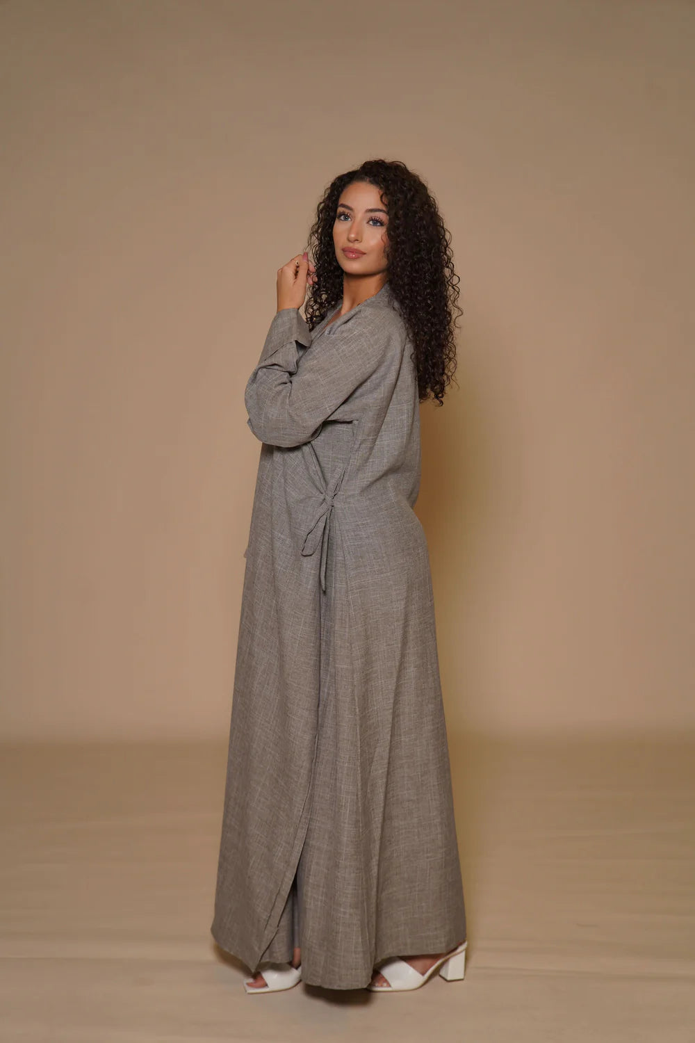 DXB Linen Abaya Cord - venge