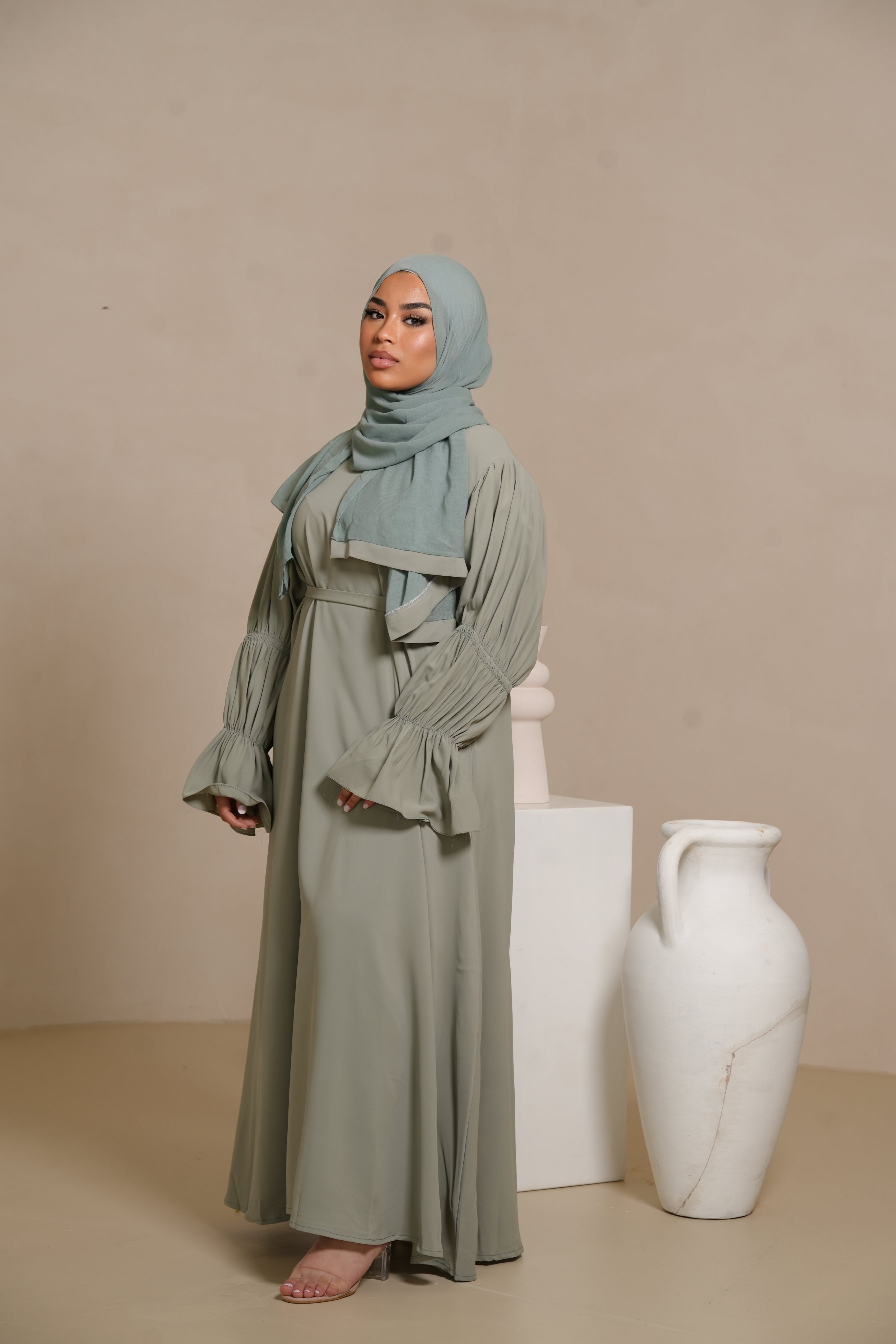 Daily Medina Abaya - pistachio
