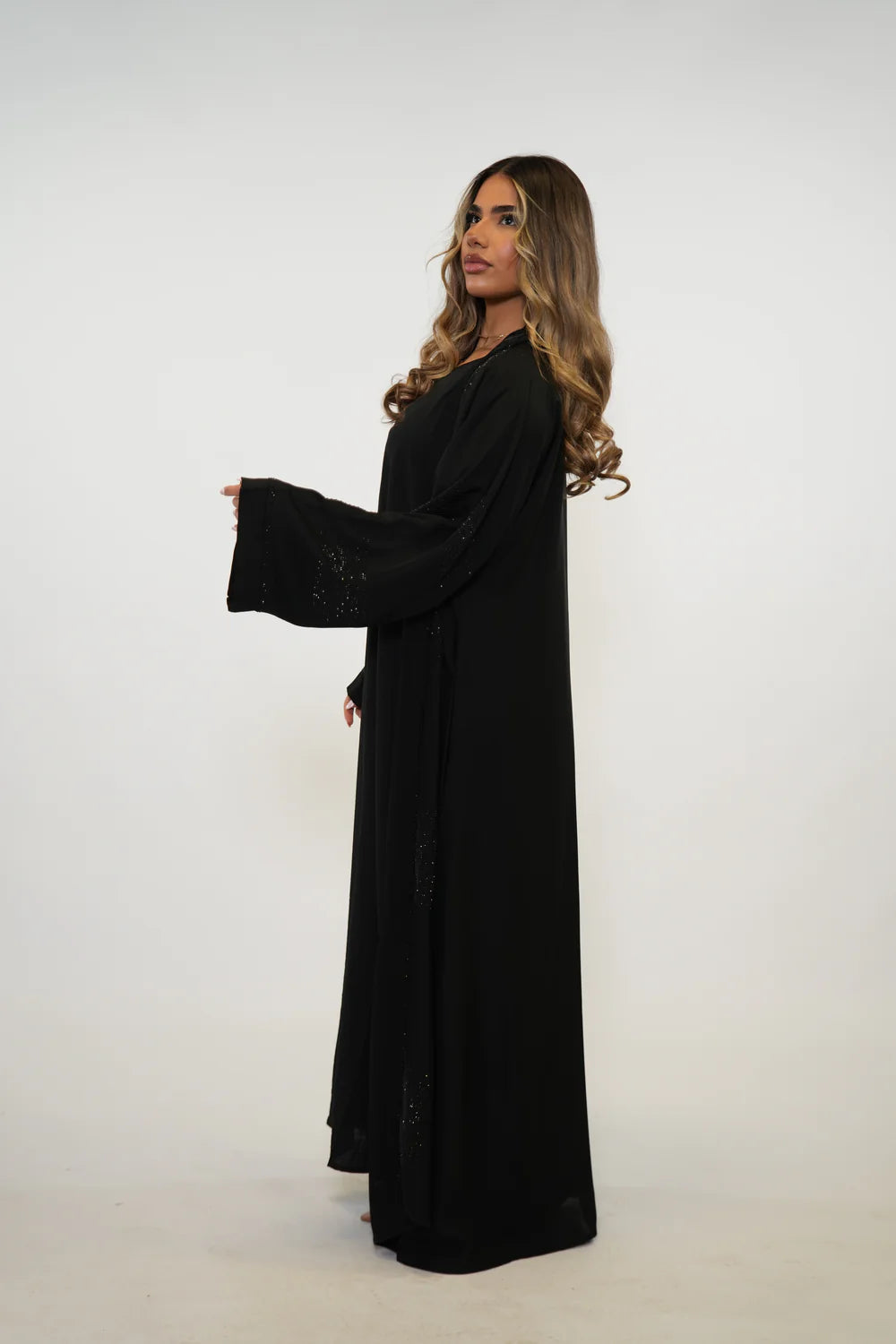 Dubai Luxoury Abaya - Black