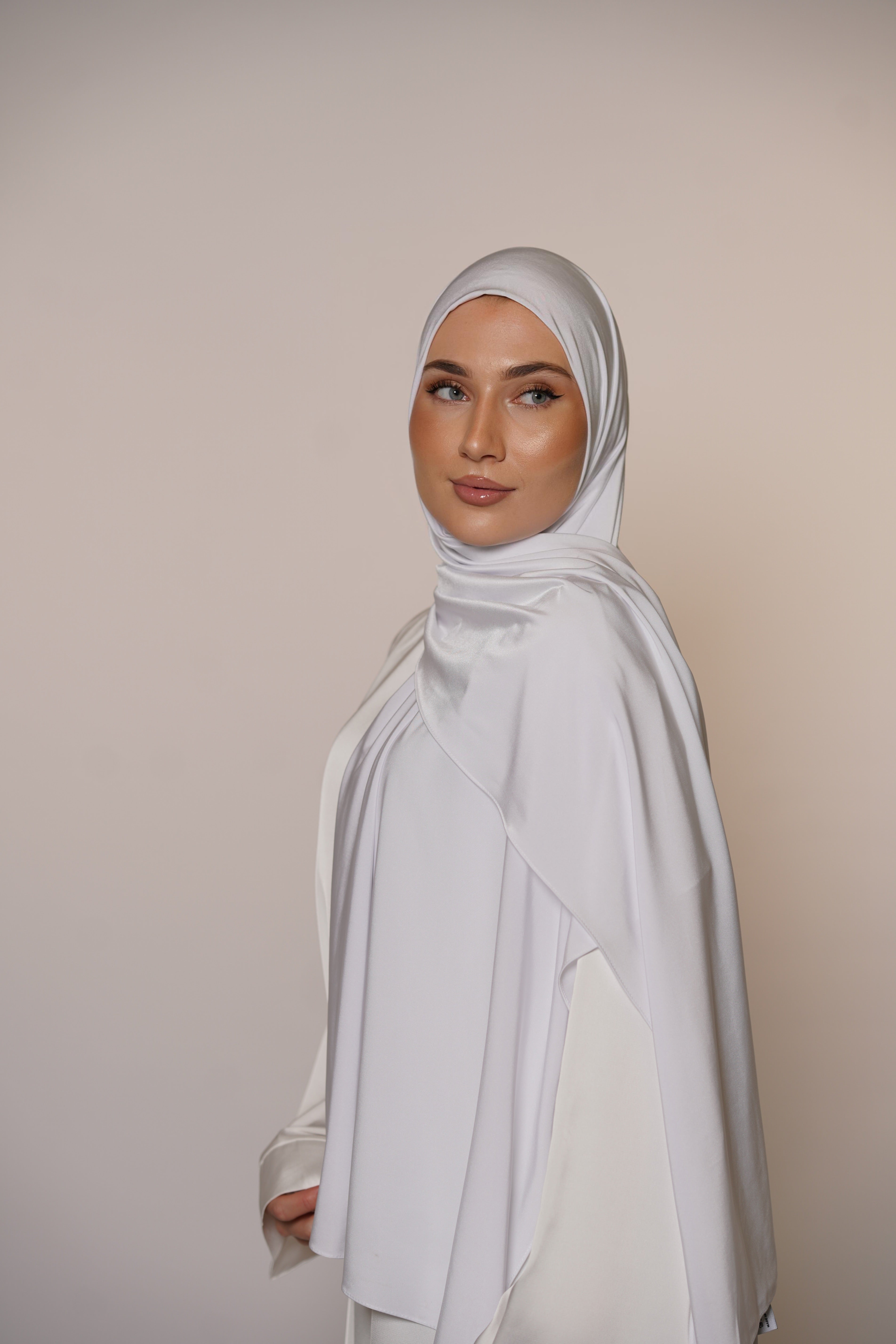 Satin Premium Jersey - white