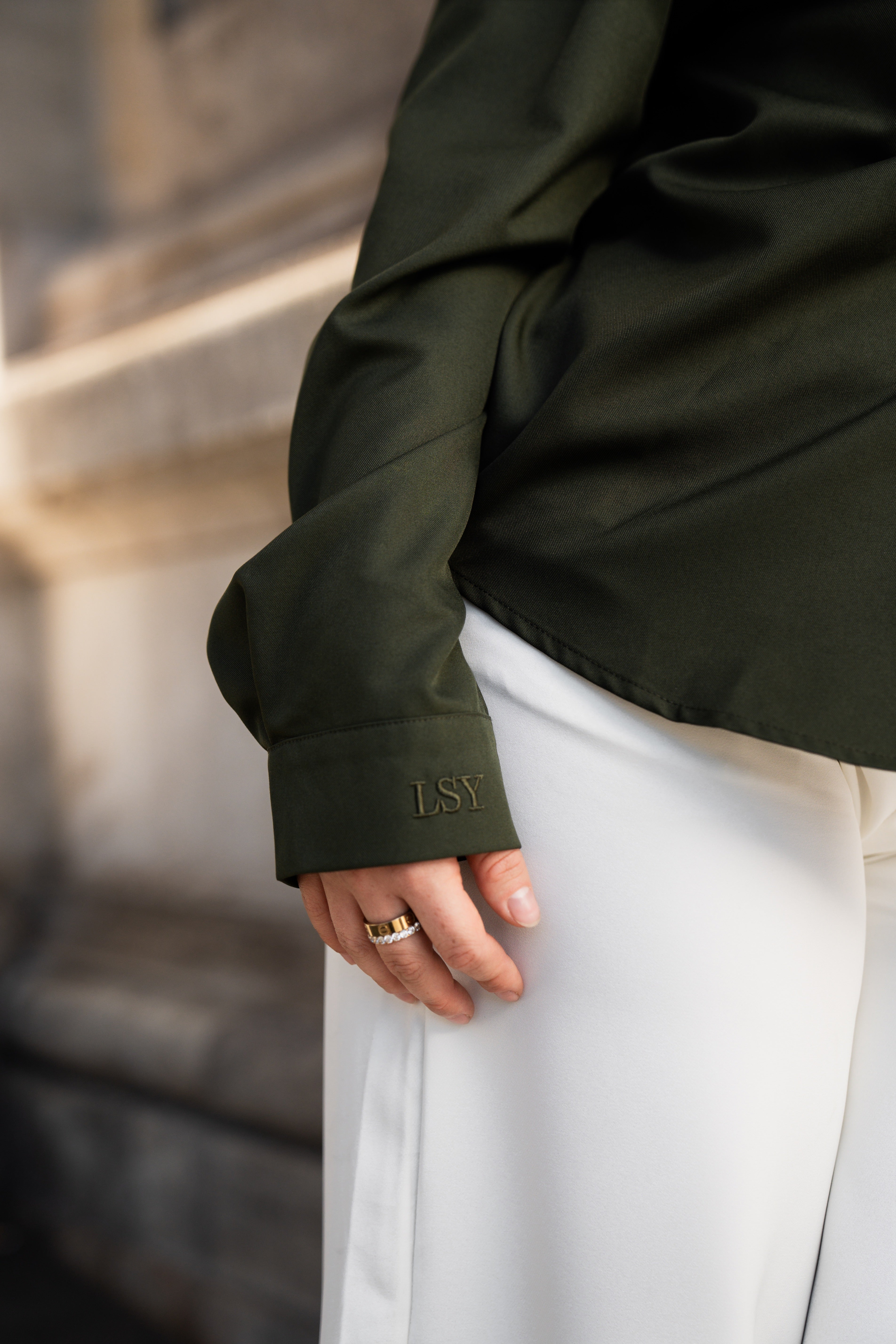 timeless blouse - khaki green