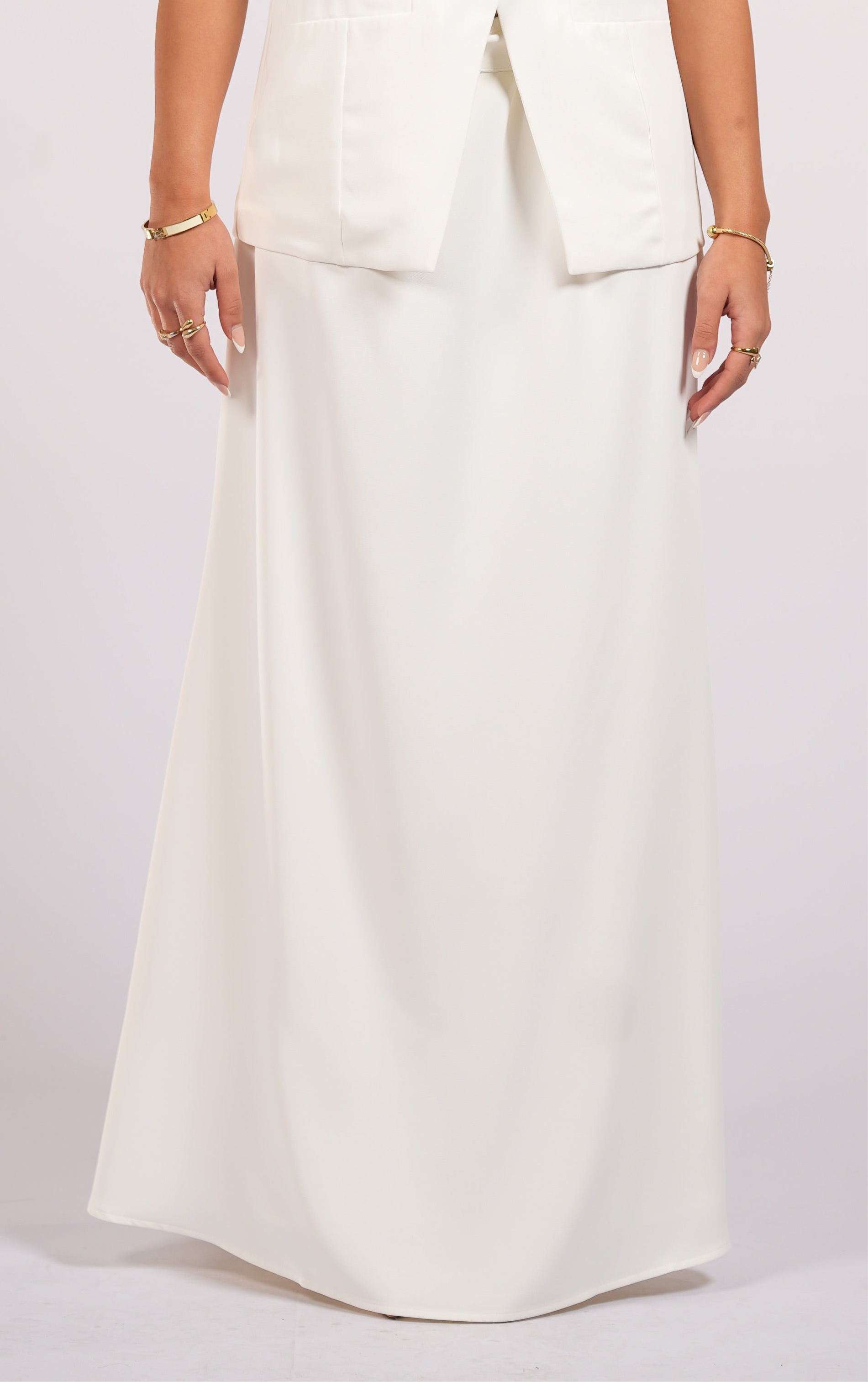old vienna skirt - white