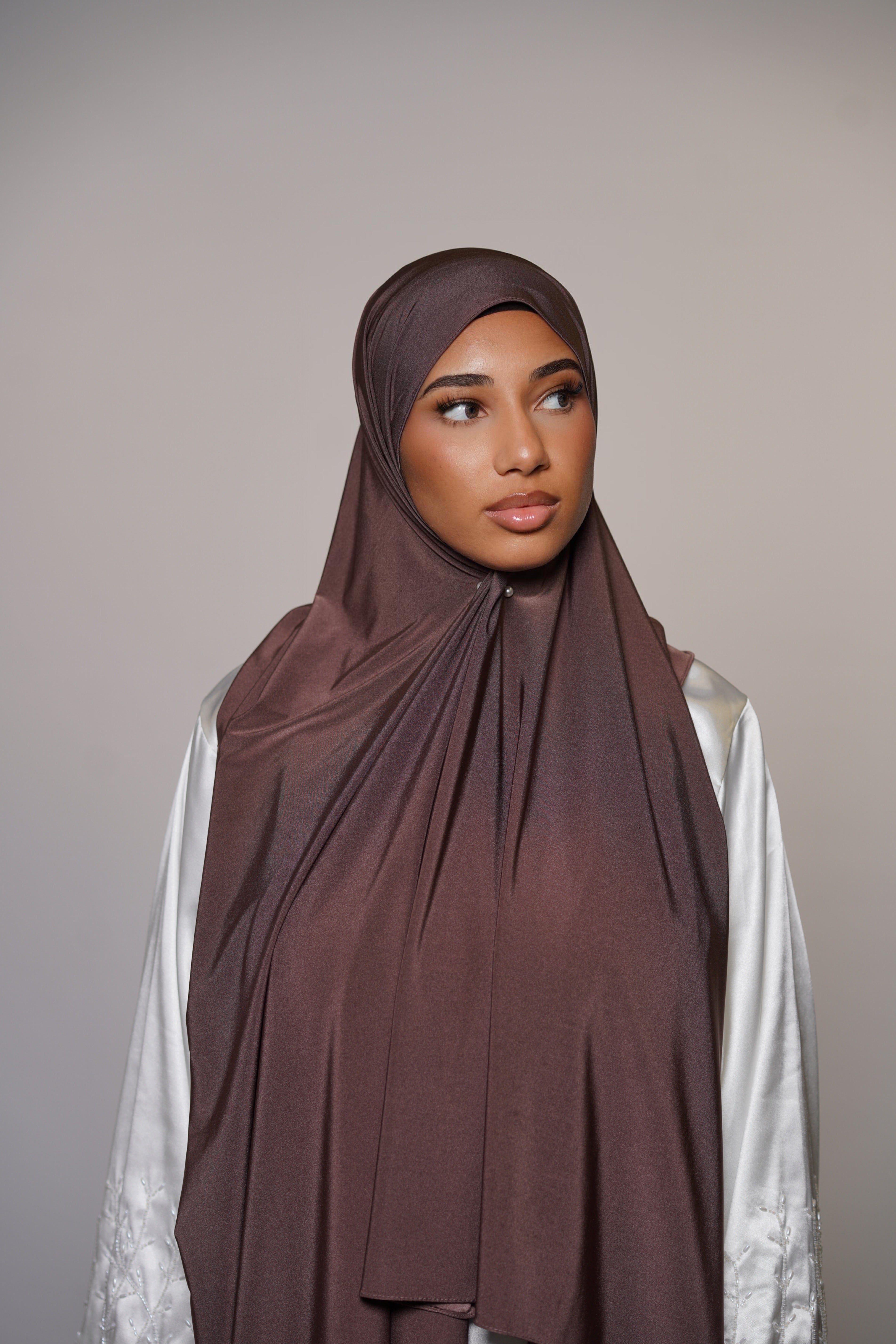 Satin premium jersey - cocoa