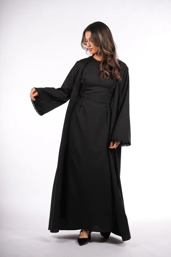 vienna corset & kimono - black