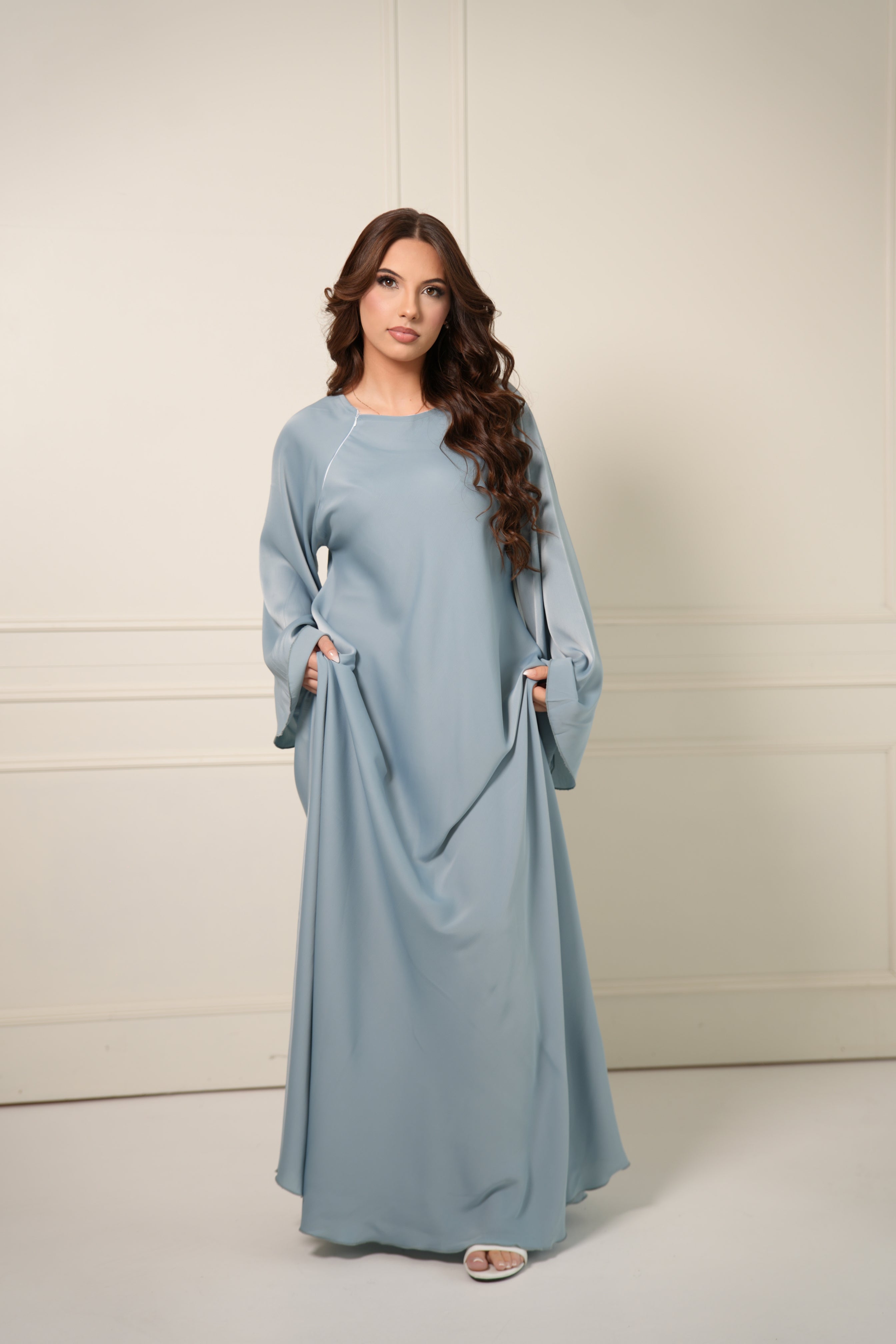 DXB Abaya - Baby Blue