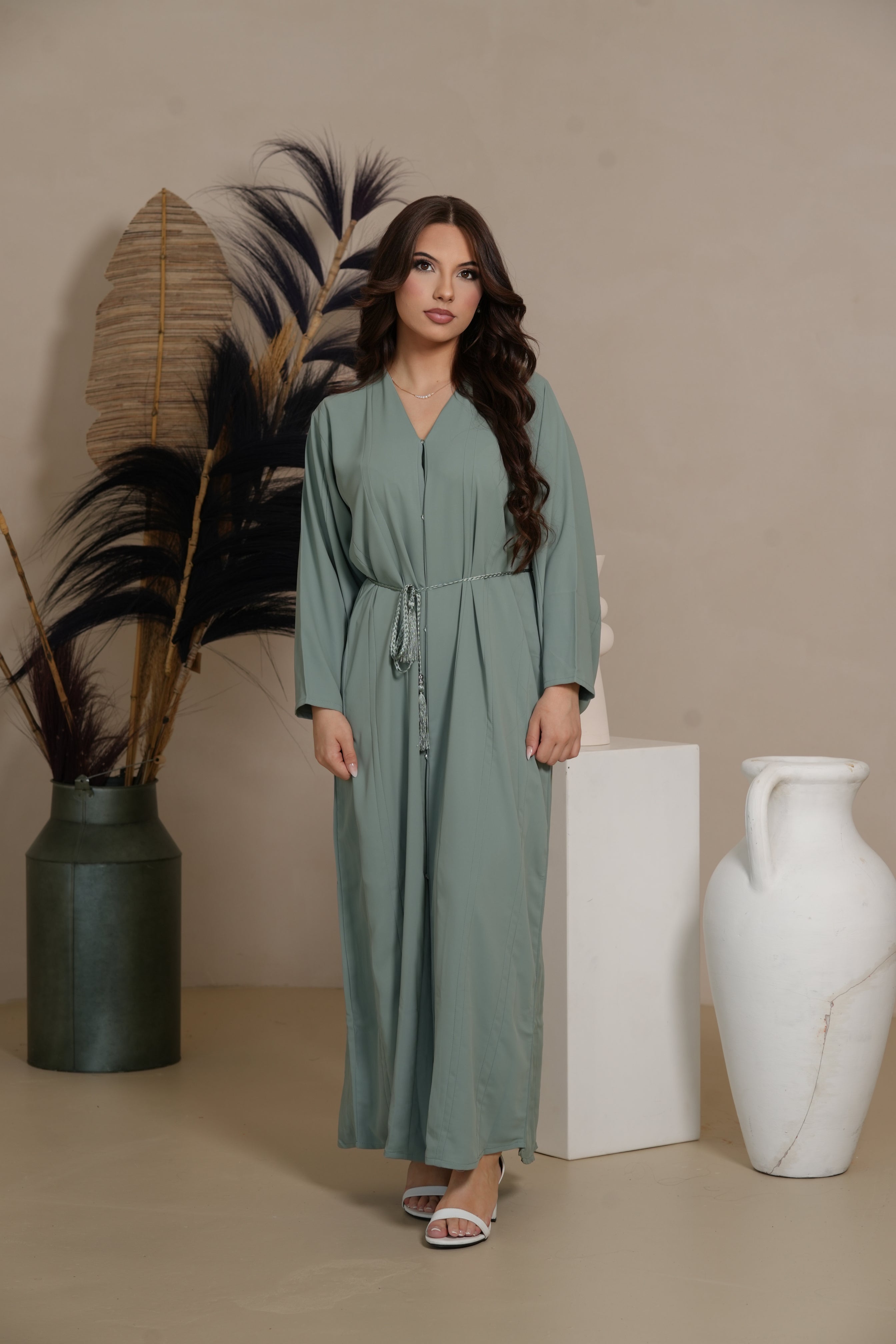 Lines Daily Abaya - Mint