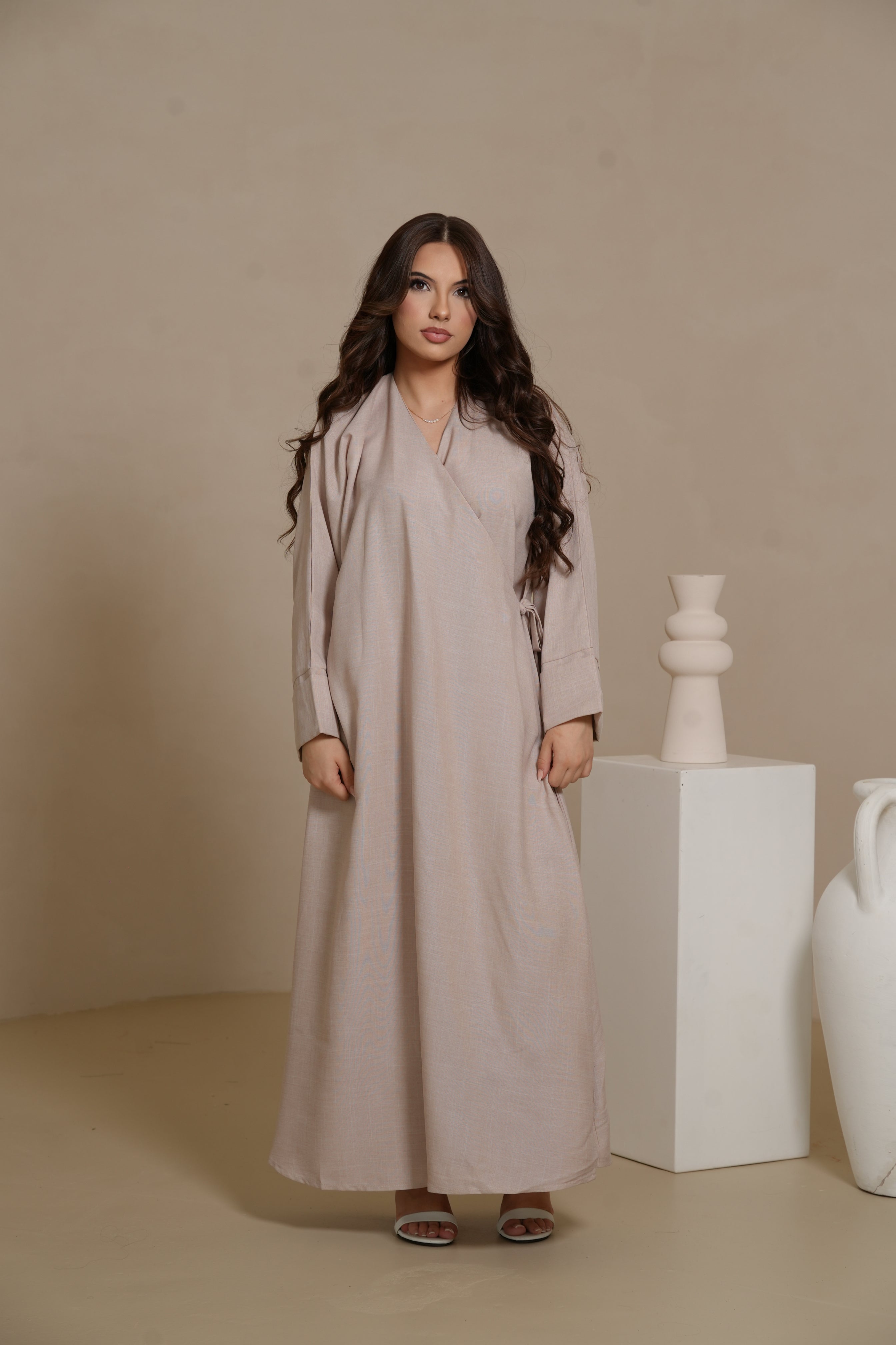 DXB Linen Abaya Cord - Amira Rose