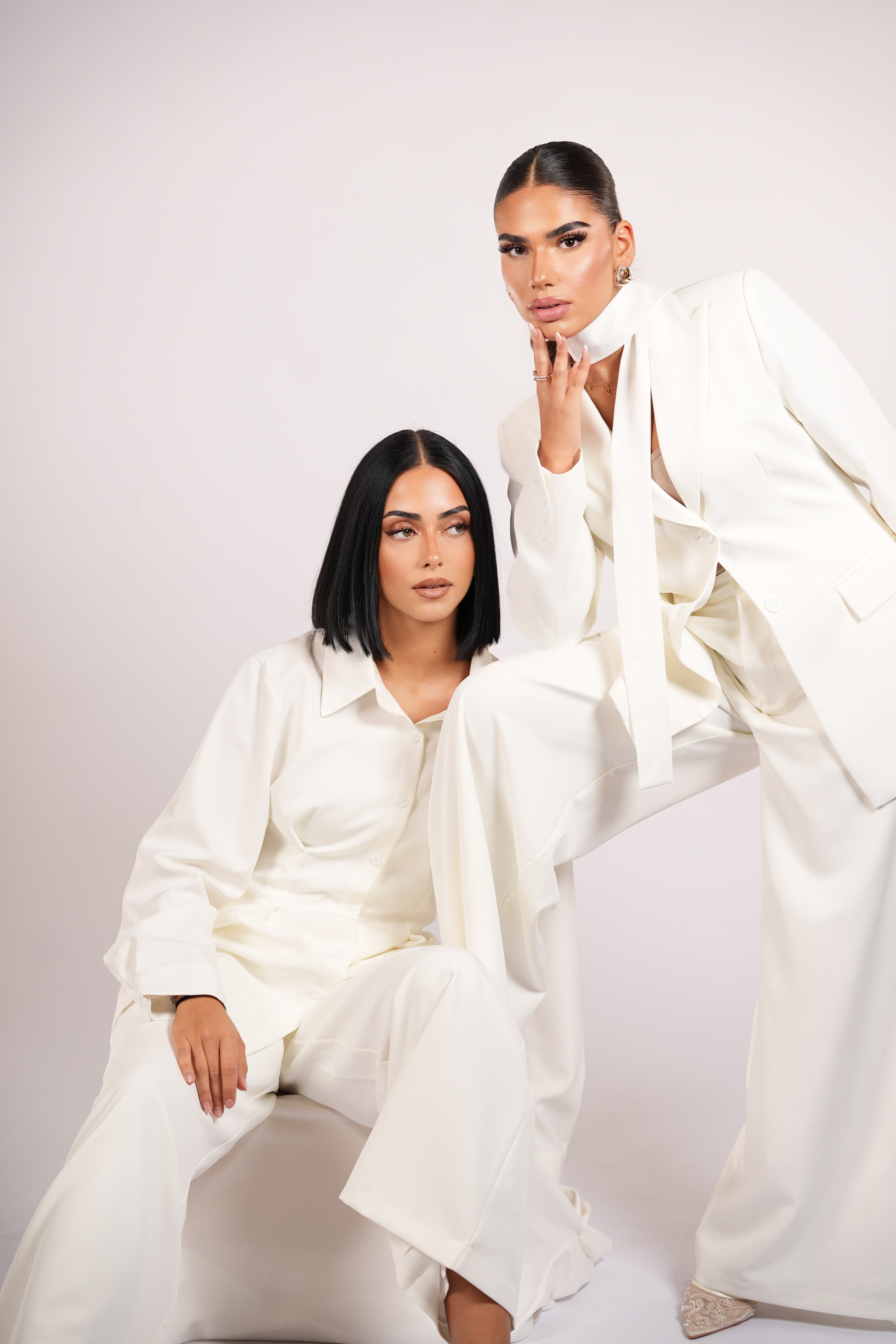 corset blouse - white