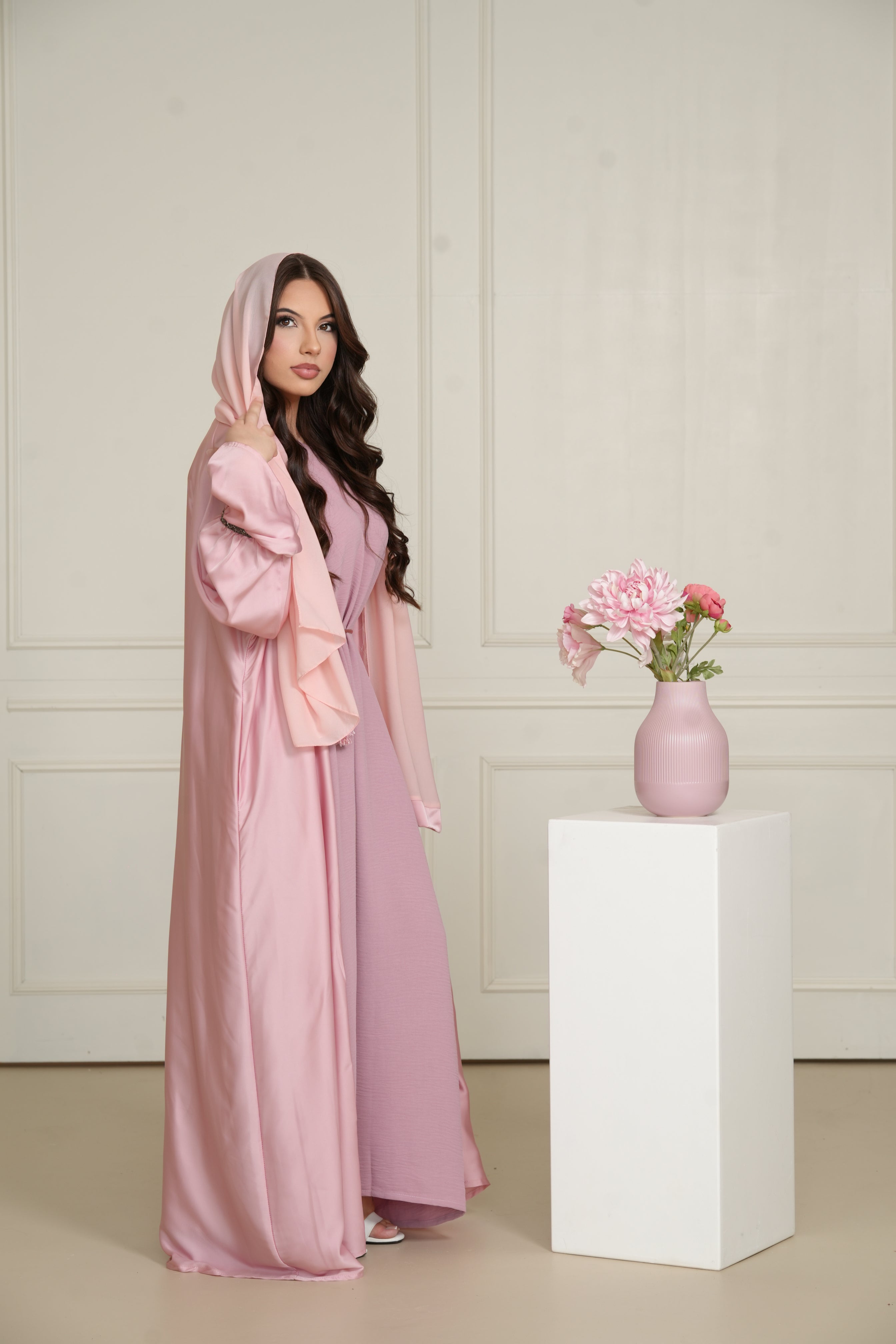 Blackstone Glamour Abaya - Rose