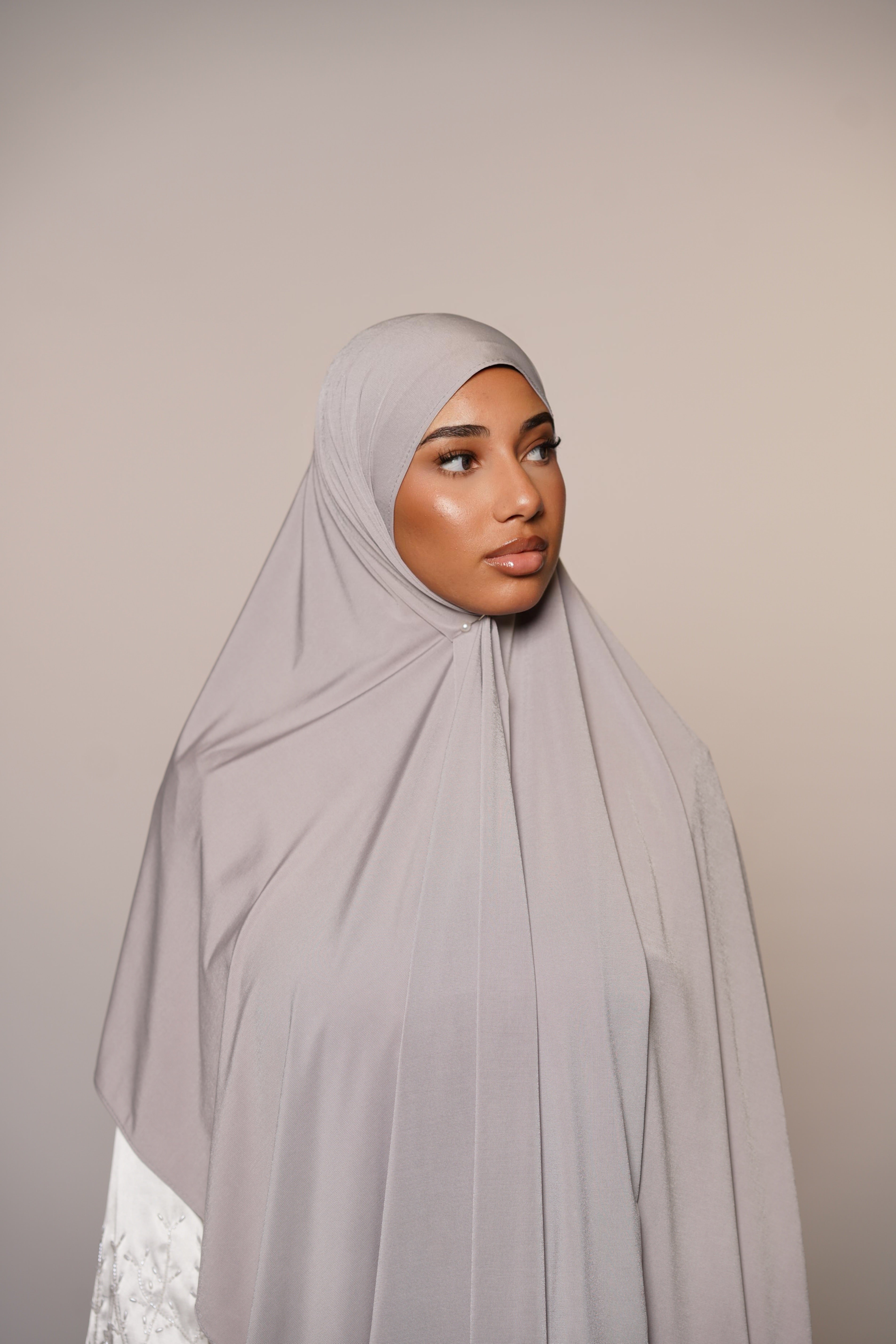 Satin Premium Jersey - light grey