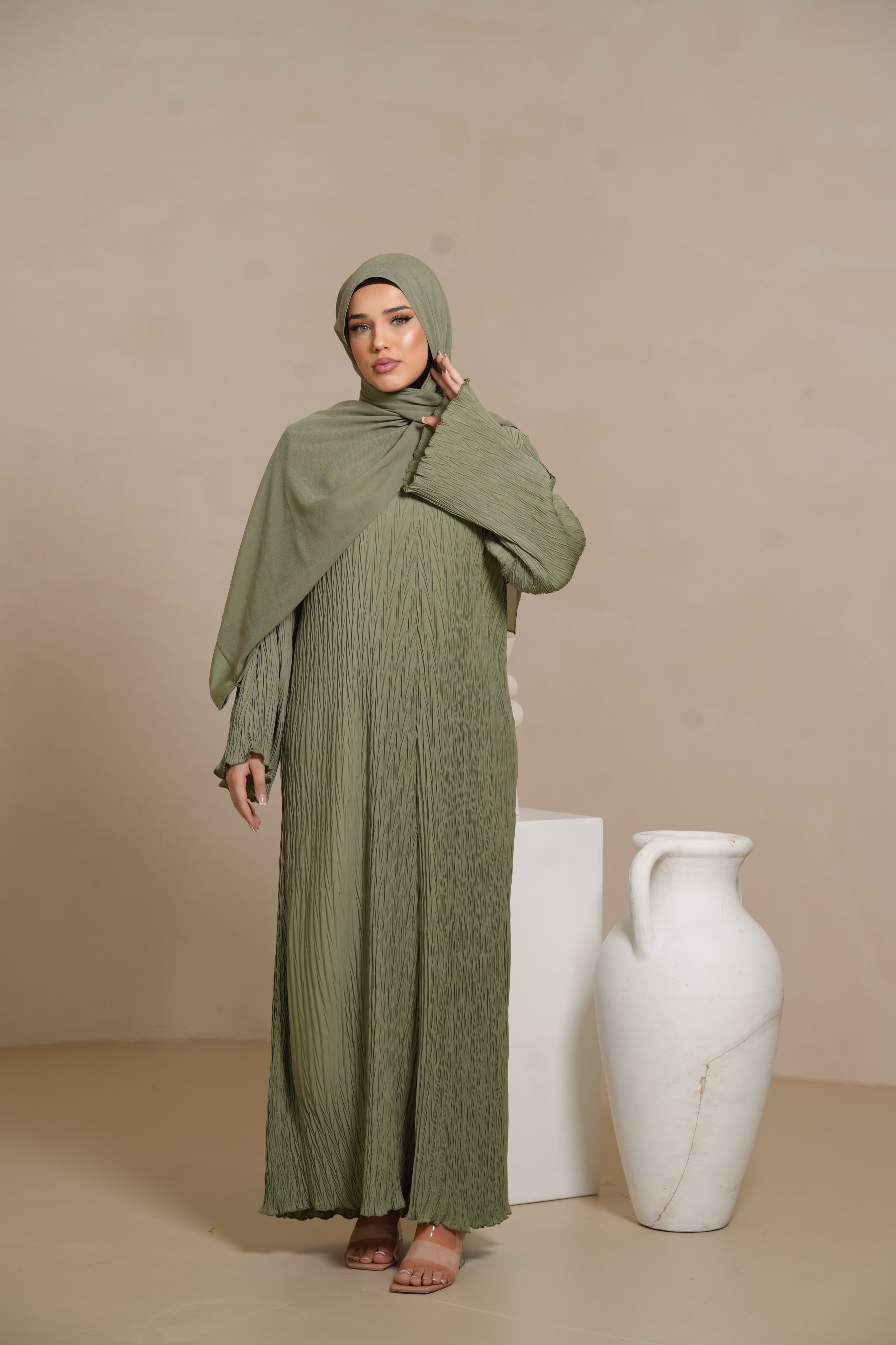 Summer dress - olive