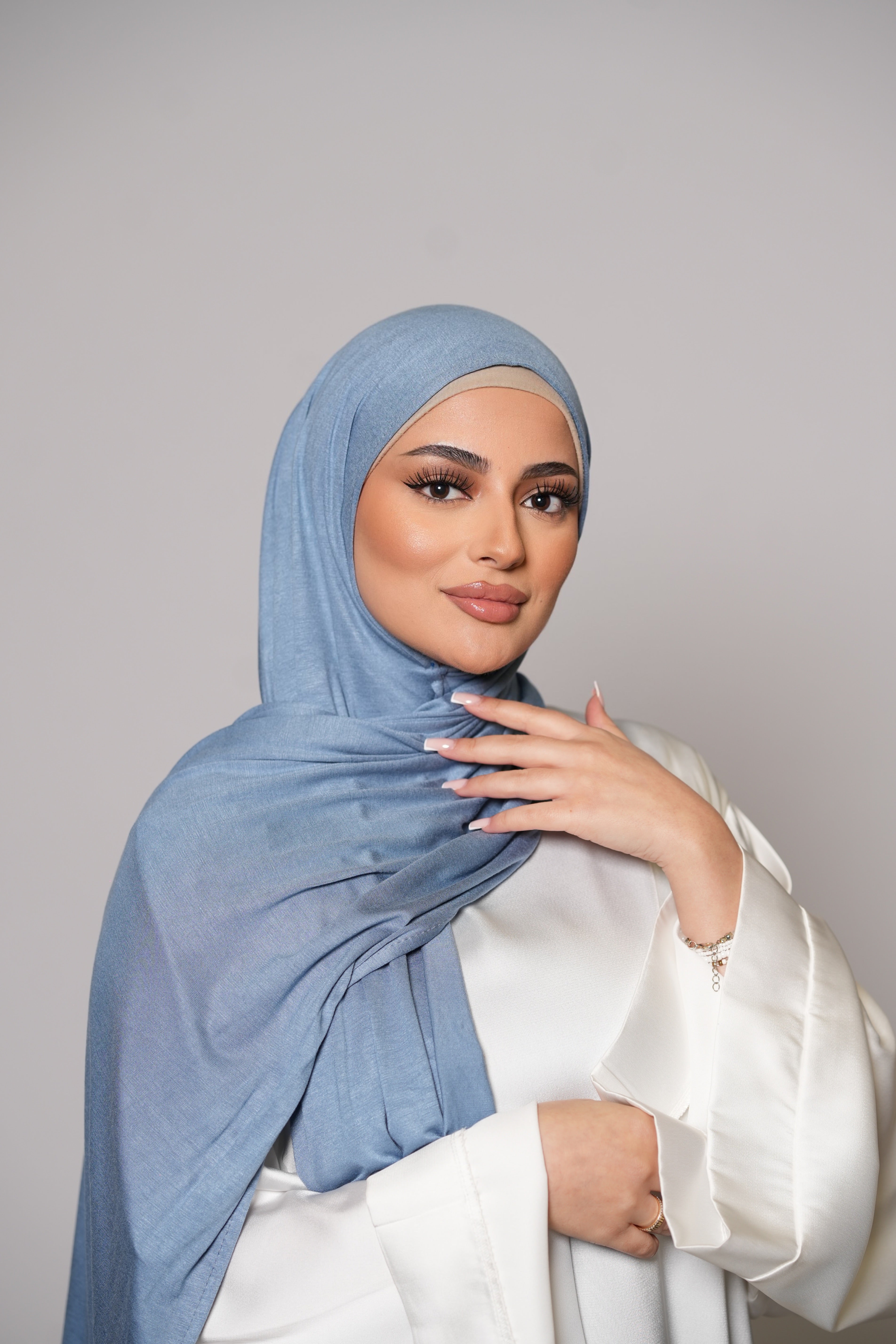 Premium Bamboo Jersey - powder blue
