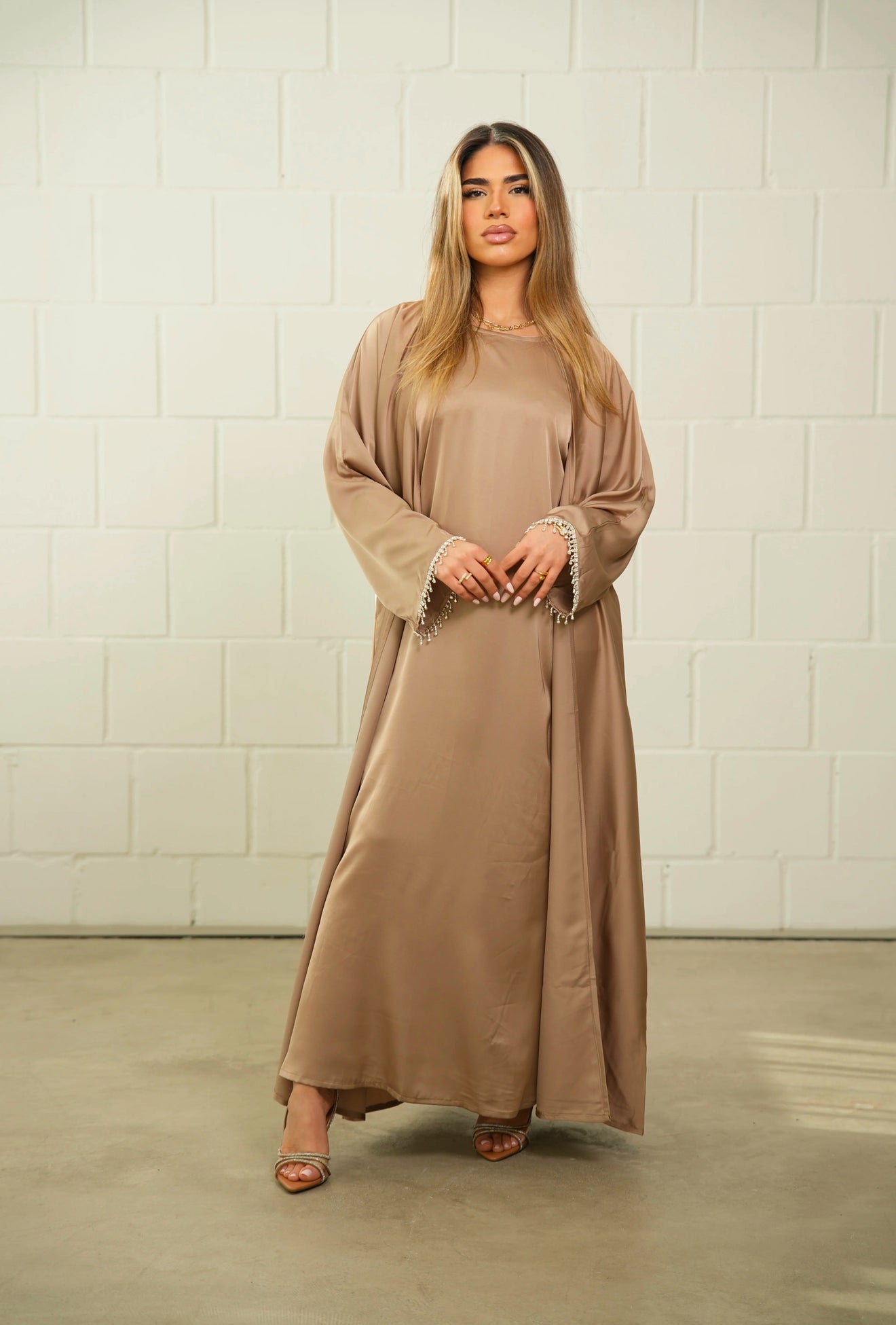DXB Zara Abaya - Gold