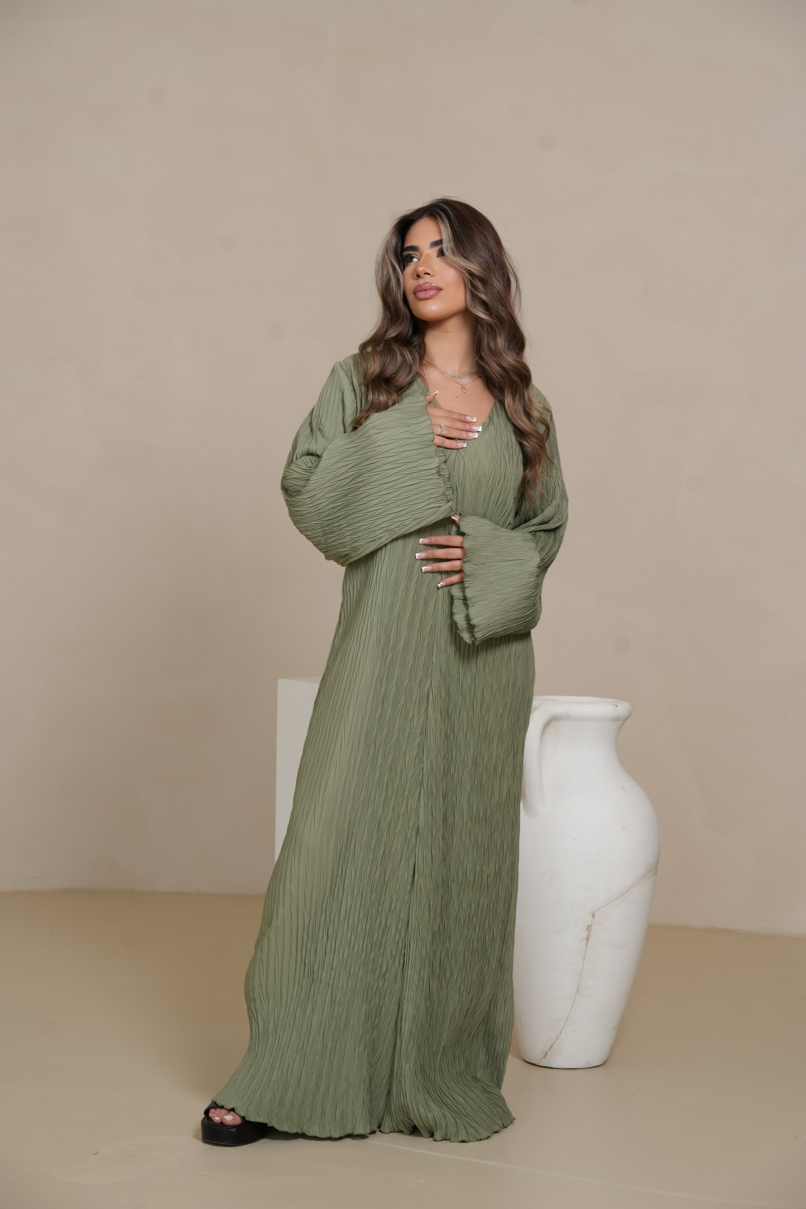 Summer dress - olive
