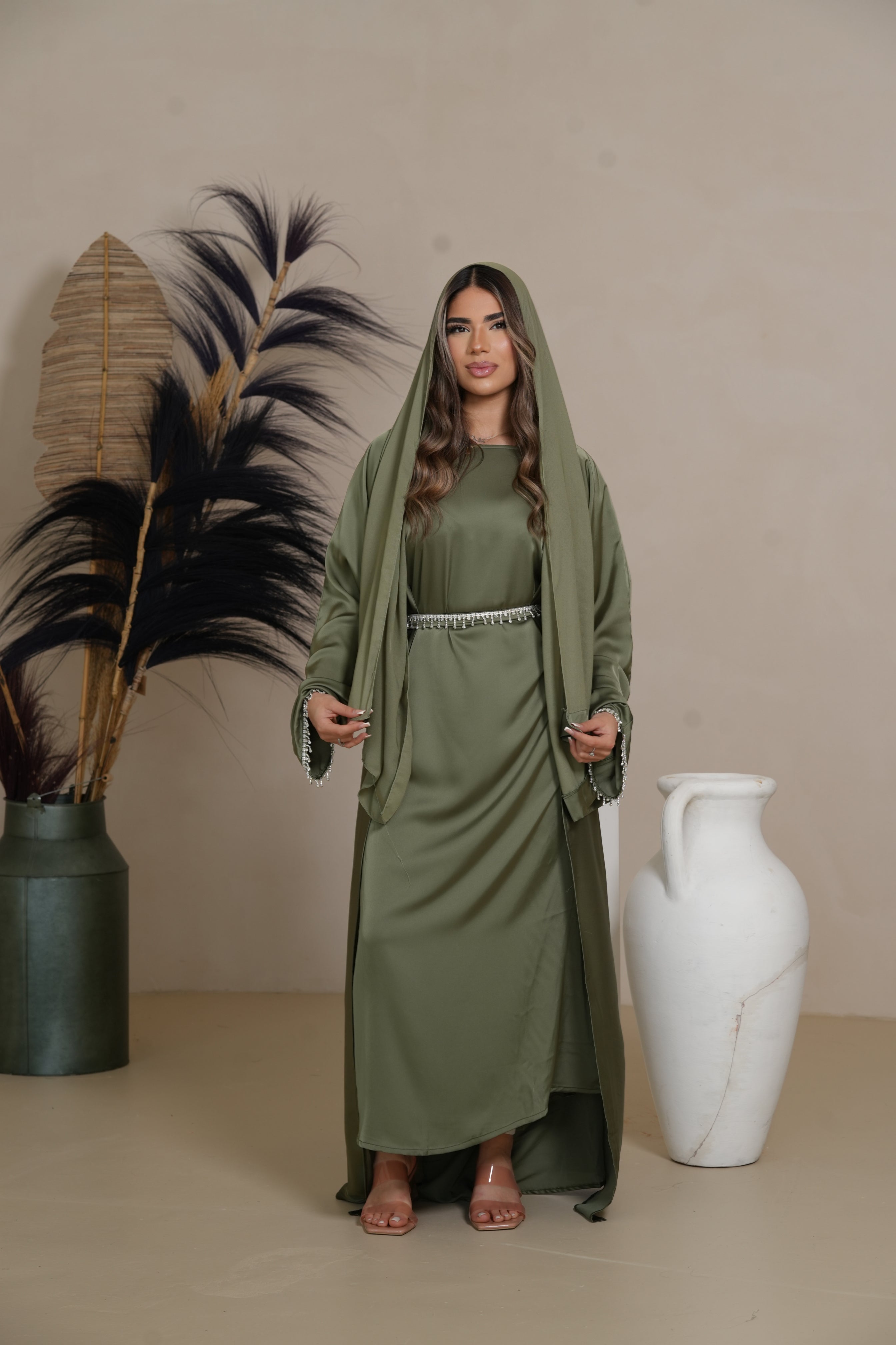 DXB ZARA Abaya - Green