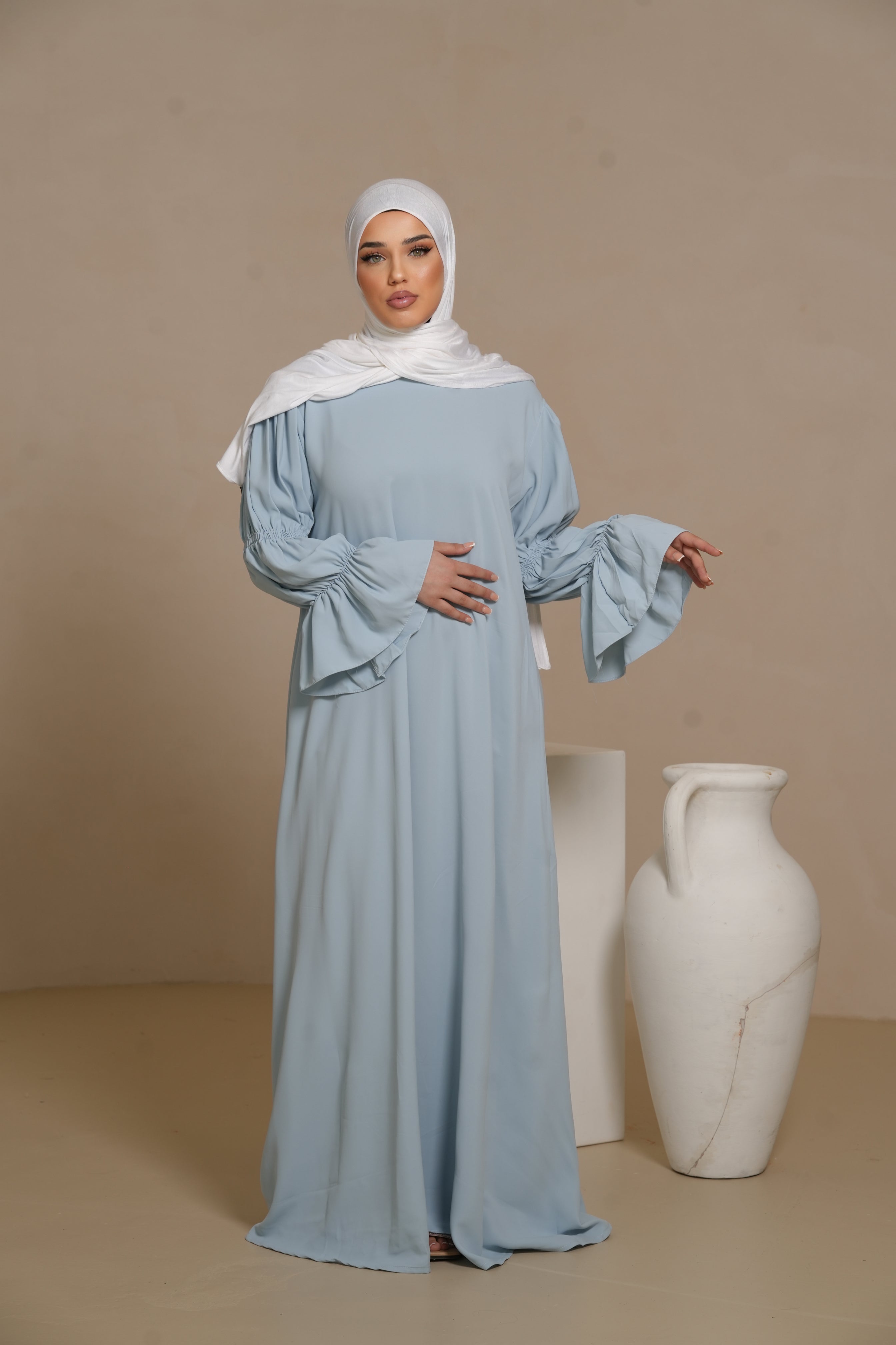 Daily Medine Abaya - Baby blue