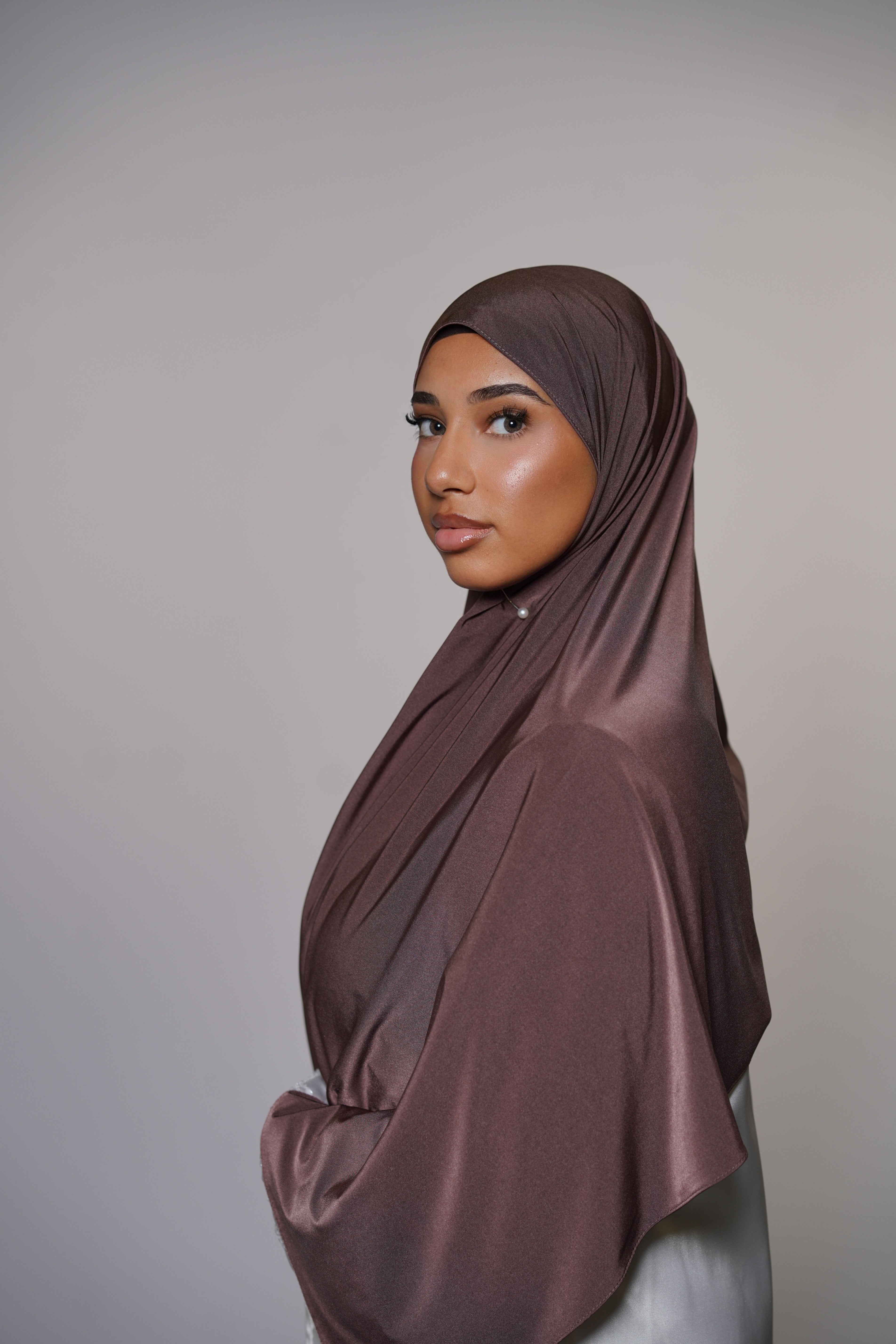 Satin premium jersey - cocoa