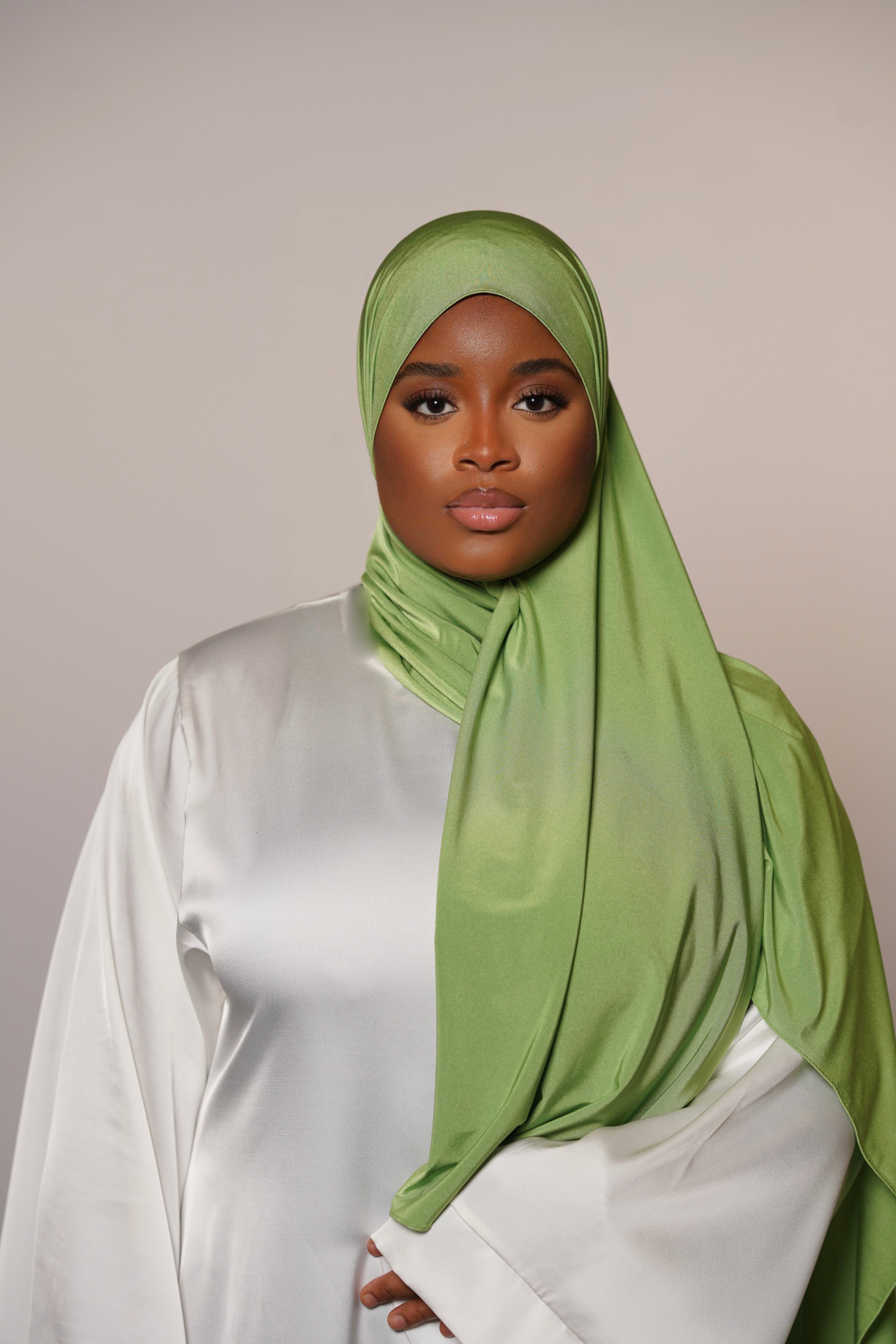 Satin premium jersey - lime