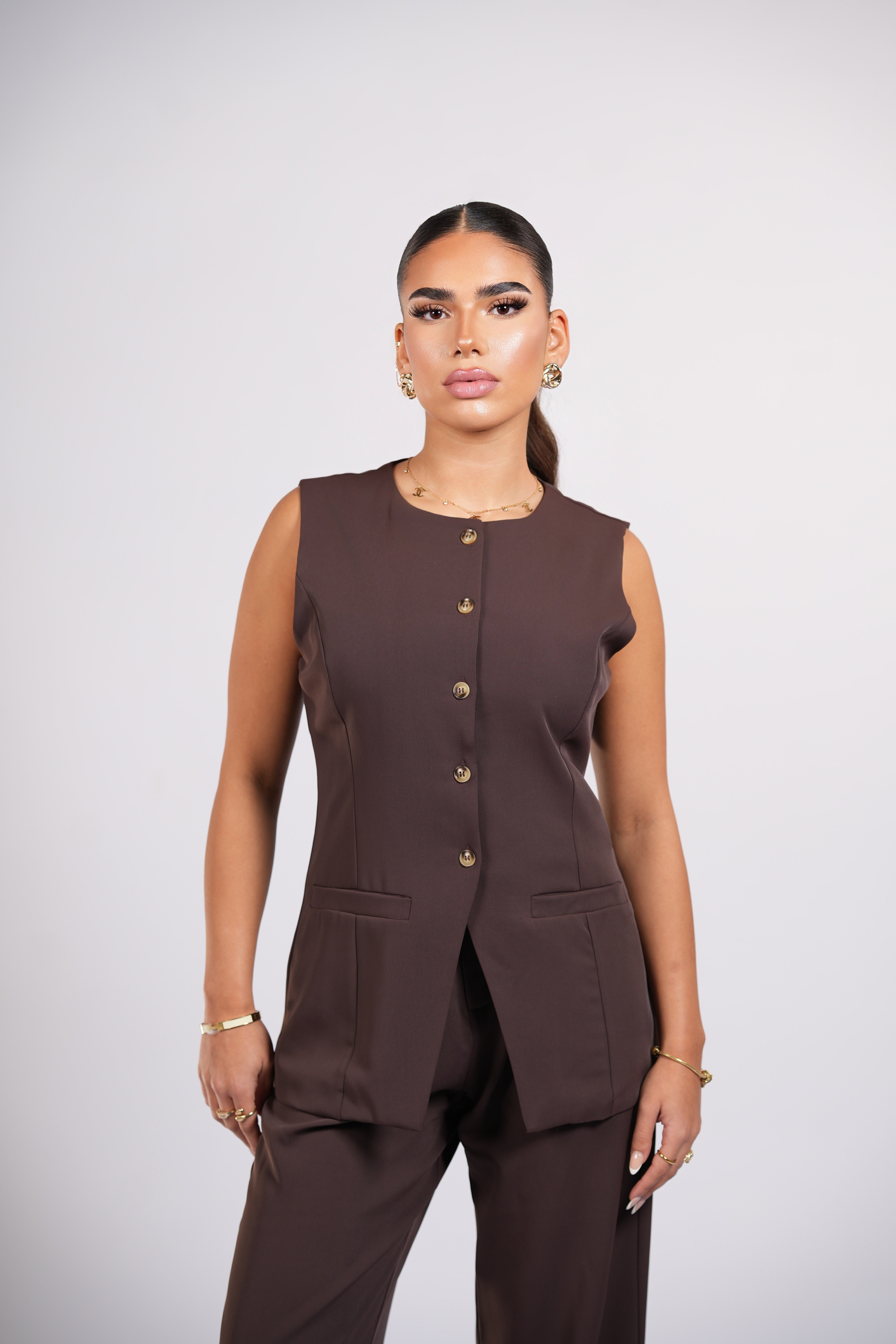 old vienna vest - espresso