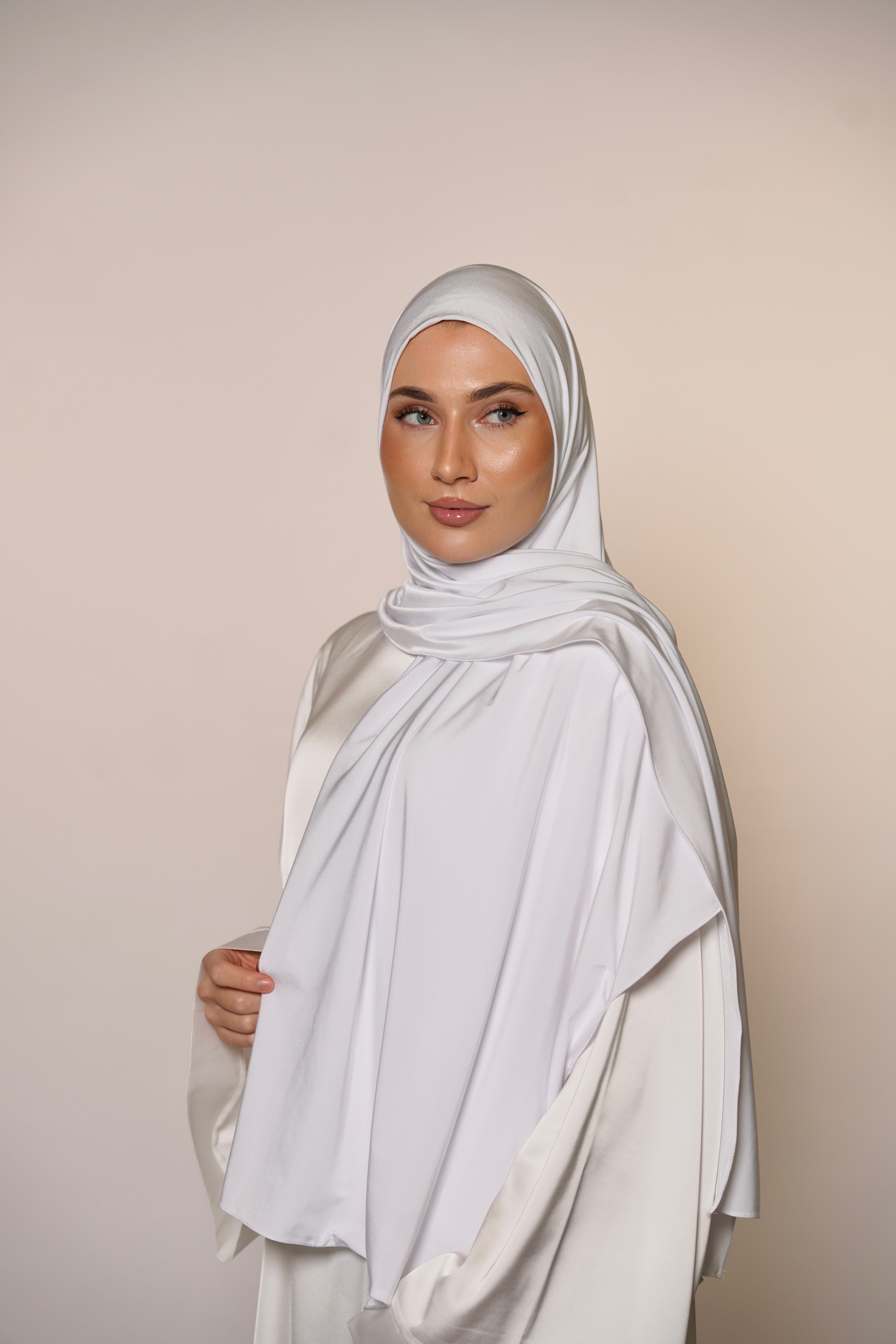 Satin Premium Jersey - white
