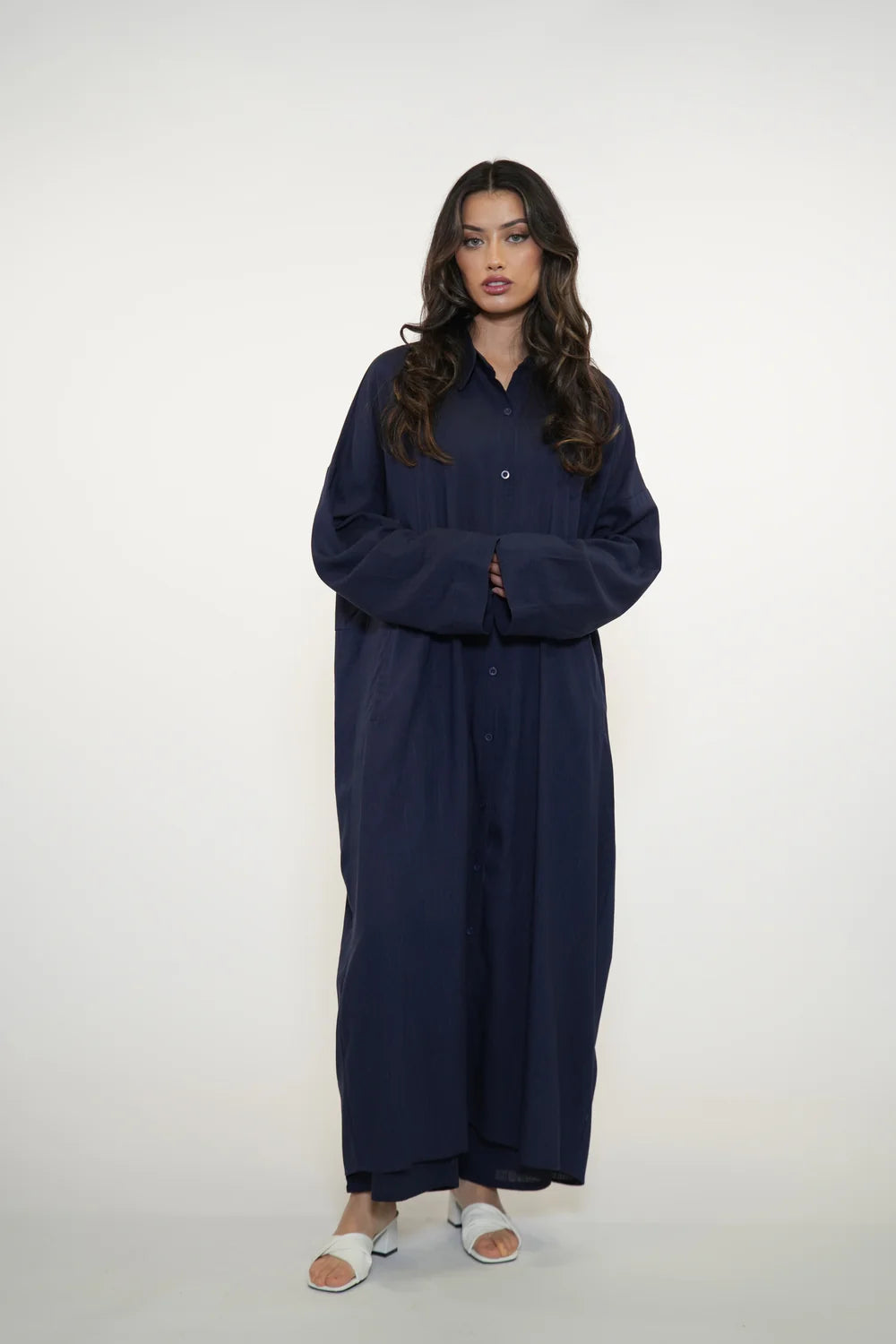 PALMA LINEN SET - NAVY