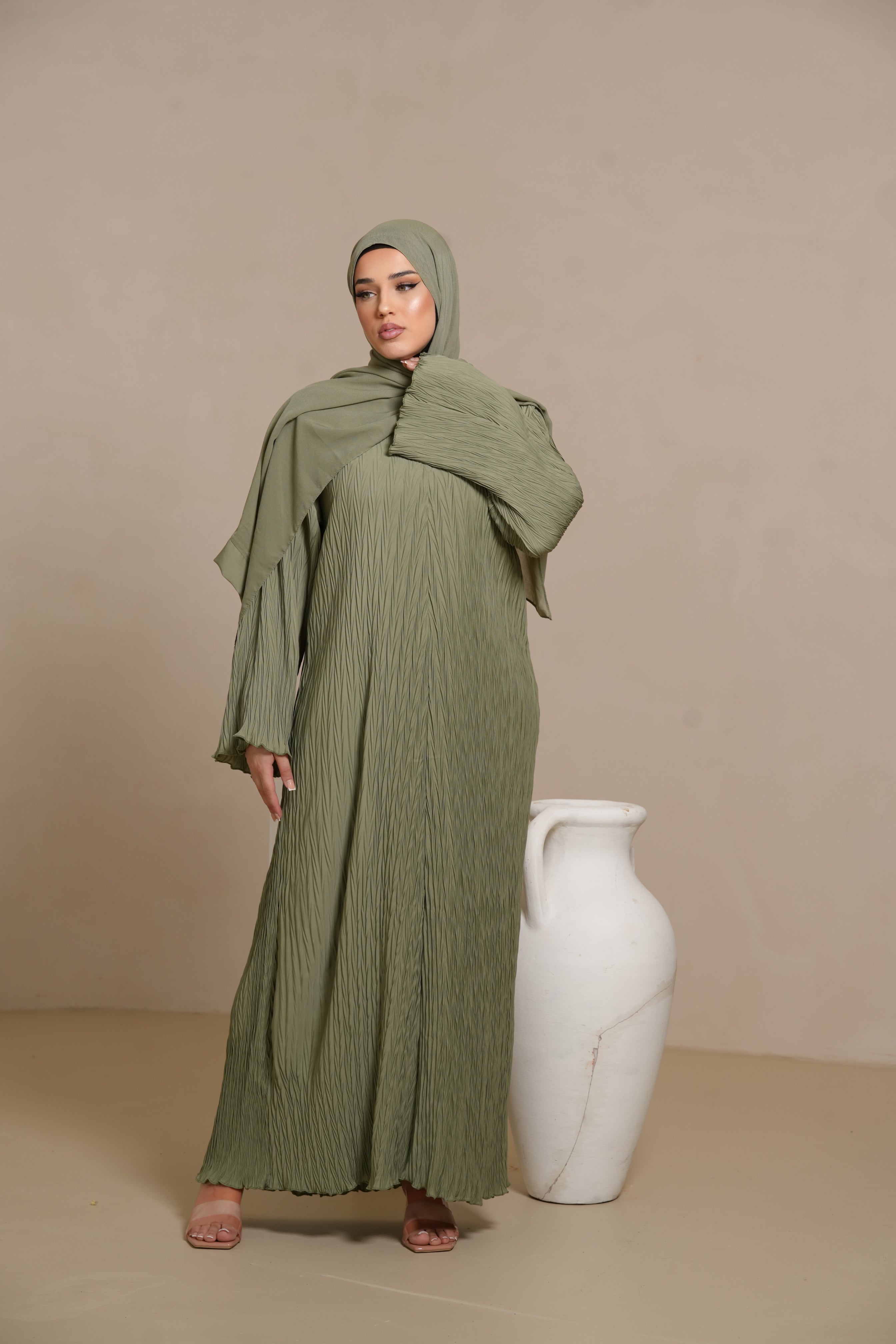 Summer dress - olive