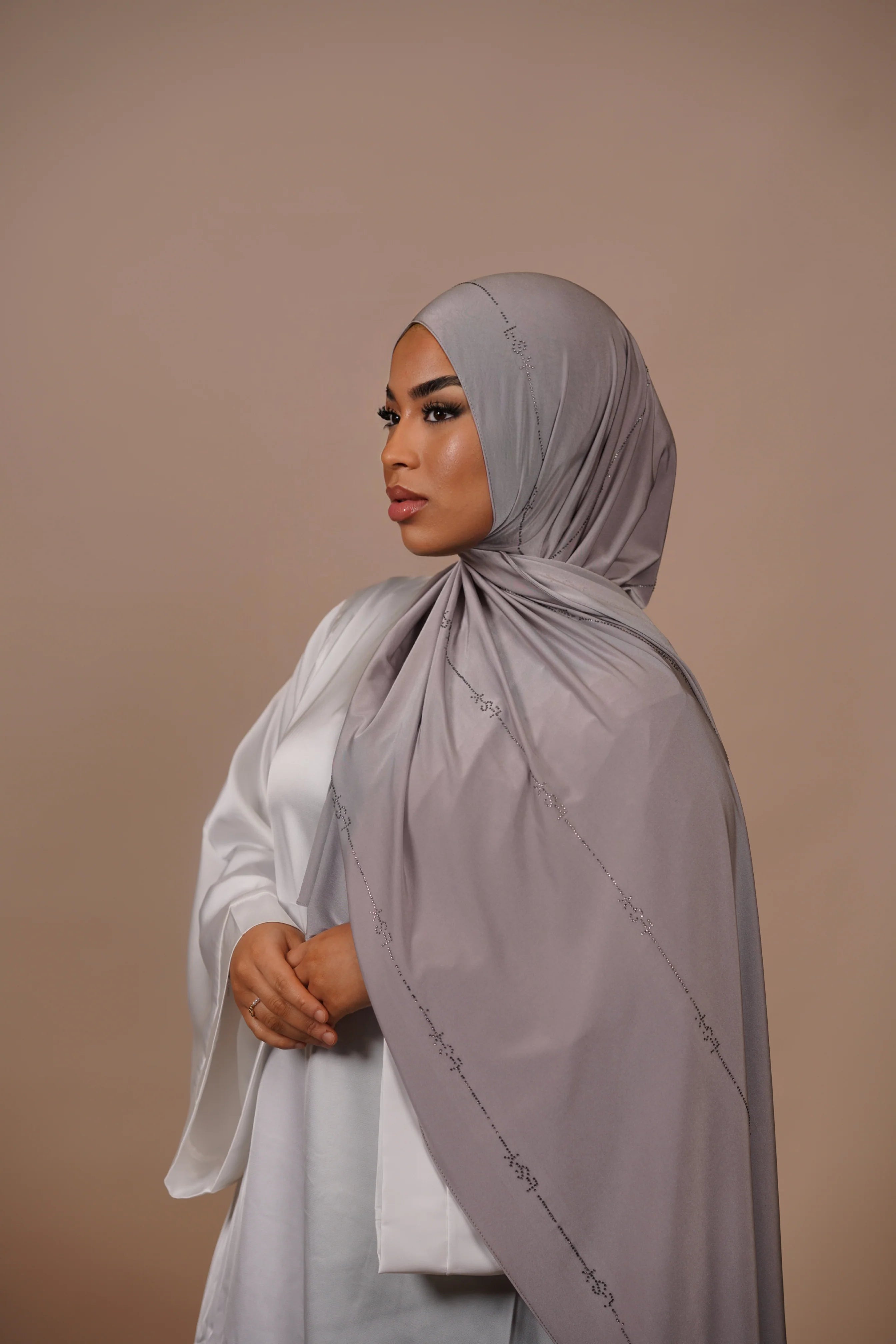 LSY Satin Premium Jersey - Silver Grey
