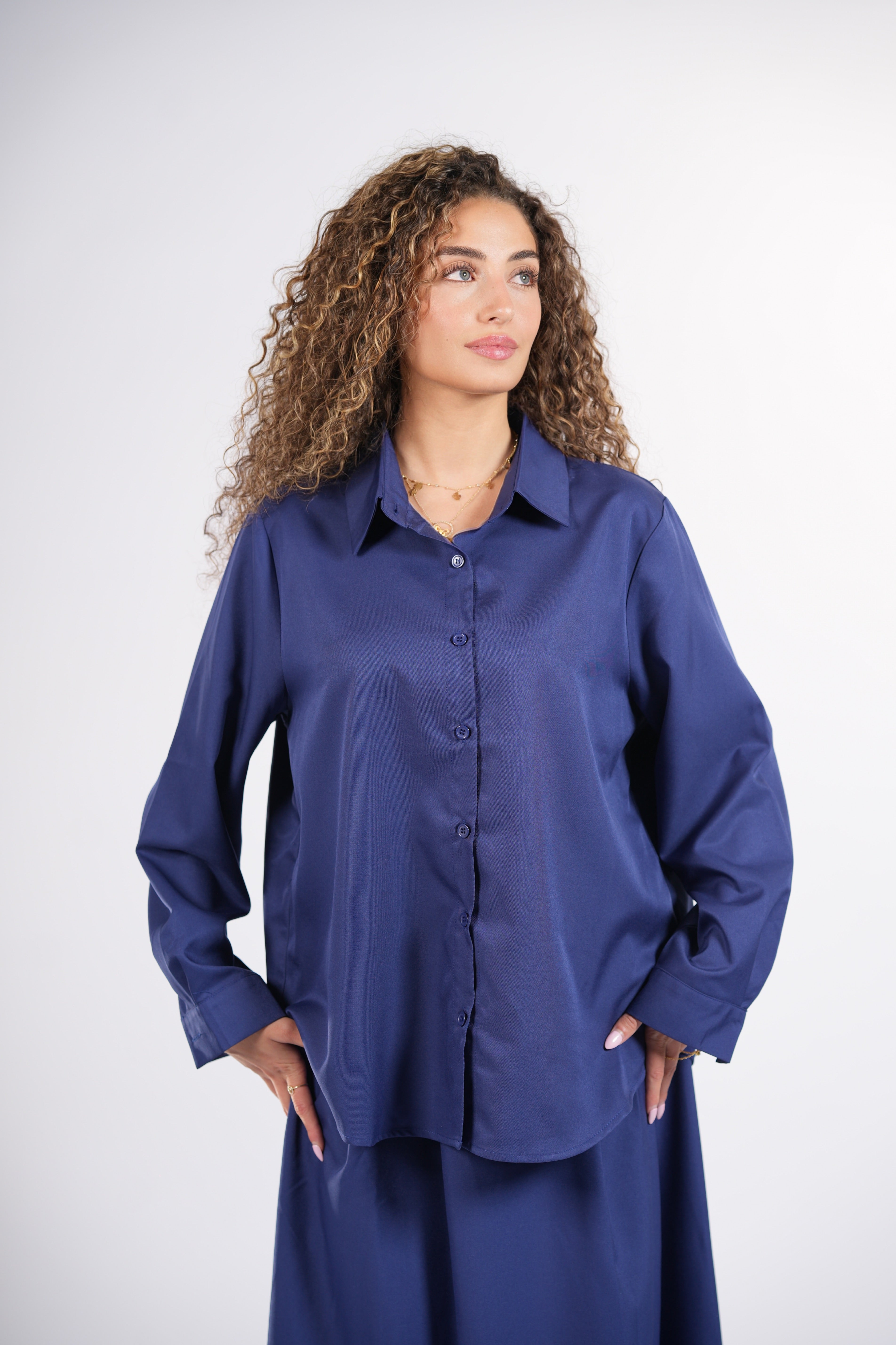 timeless blouse - navy