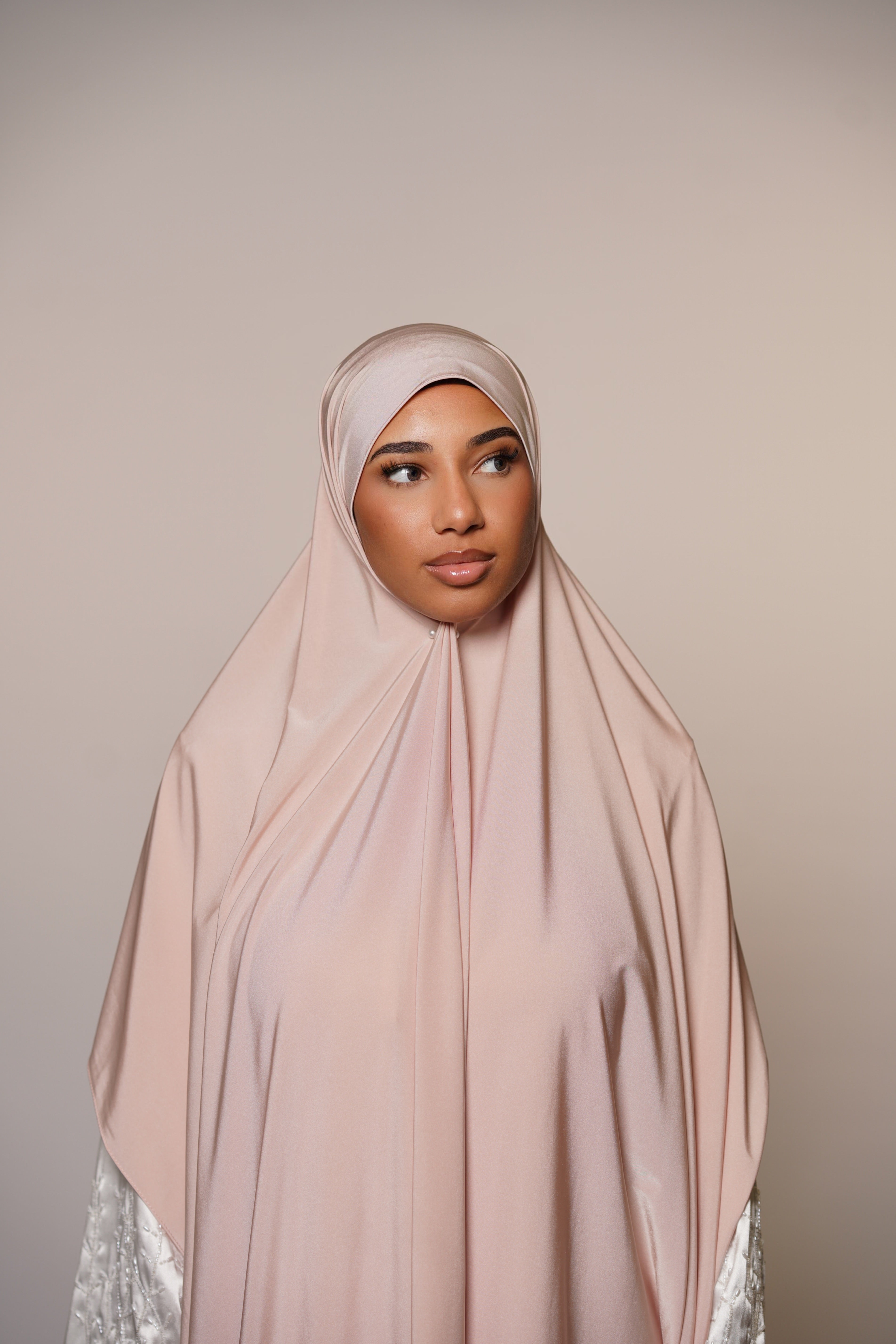 Satin premium jersey - light rose