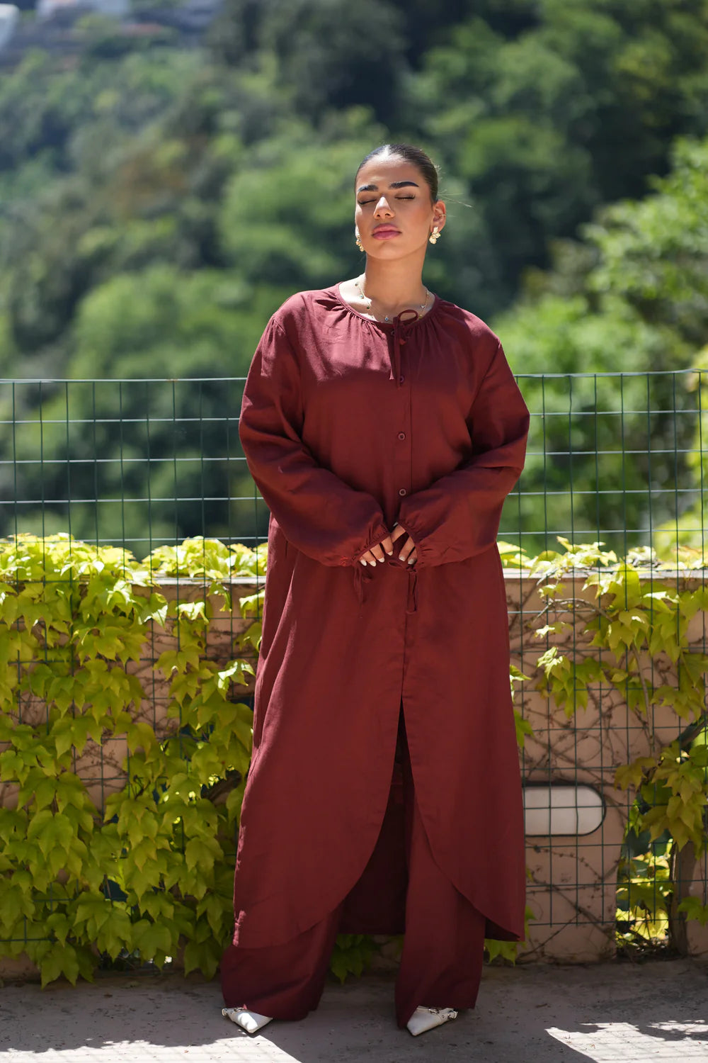 MEDITERRANEAN BREEZE SET - MAROON
