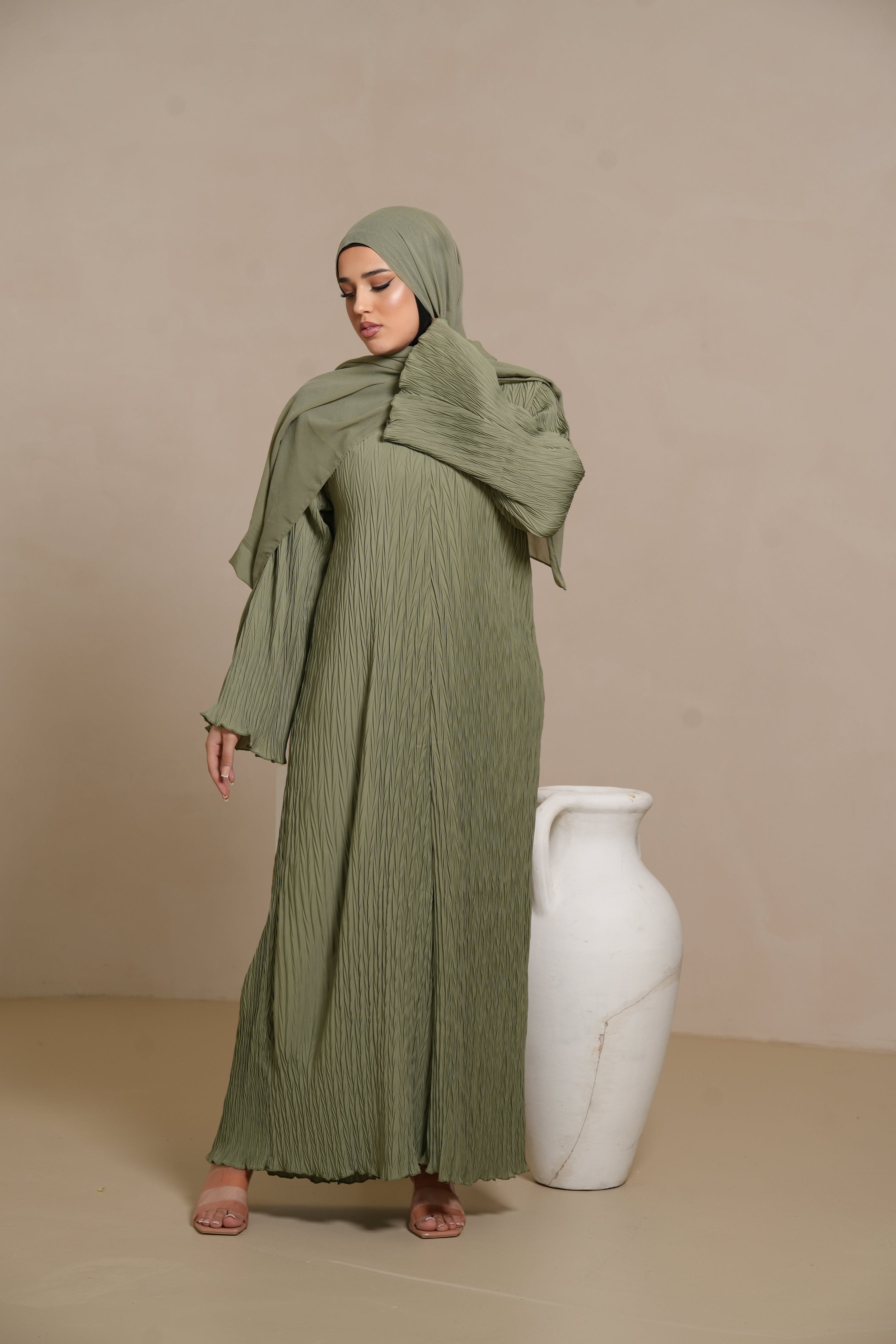 Summer dress - olive