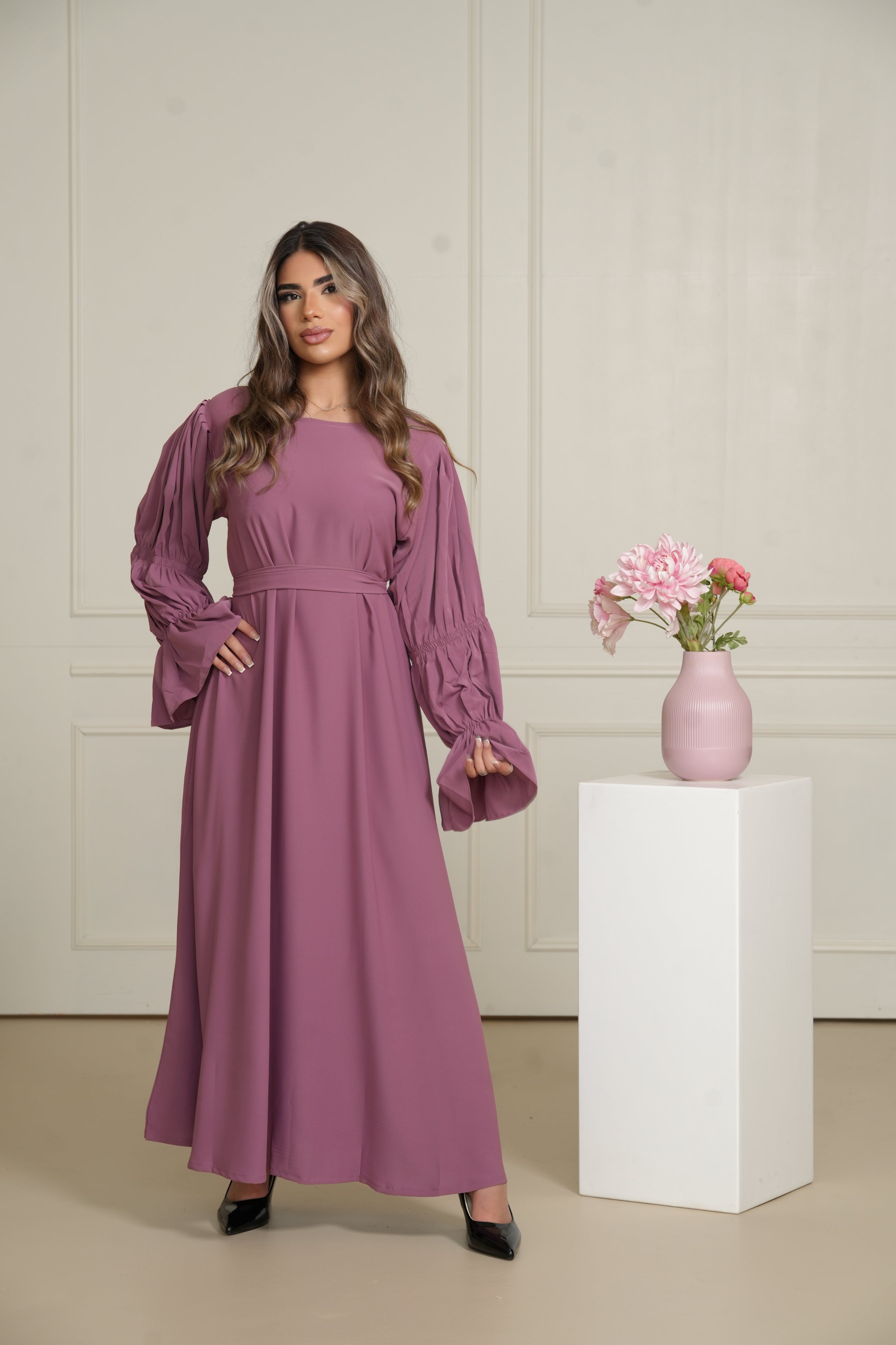 Daily Medine Abaya - Dark Rose