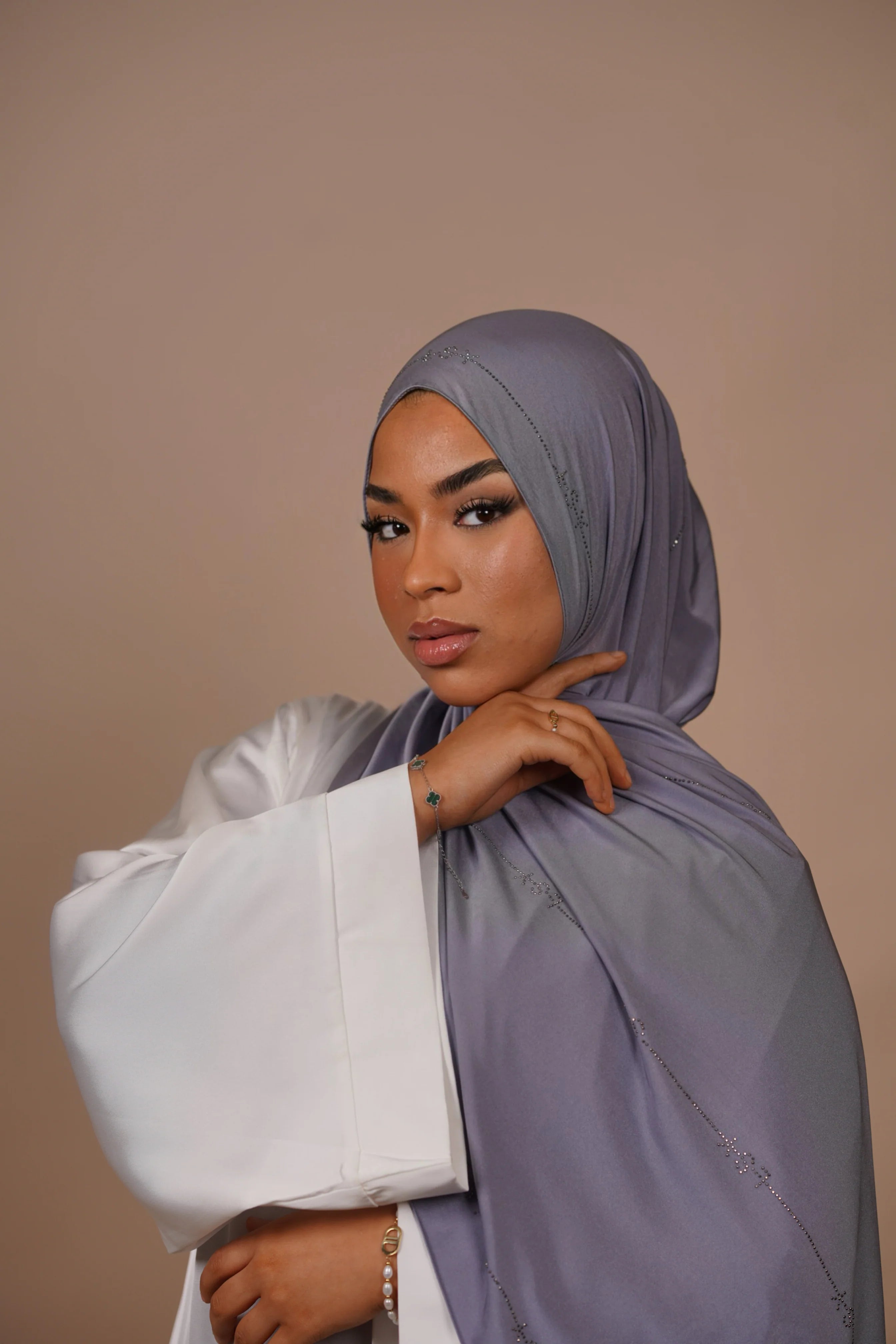 LSY Satin Premium Jersey - Lavender grey